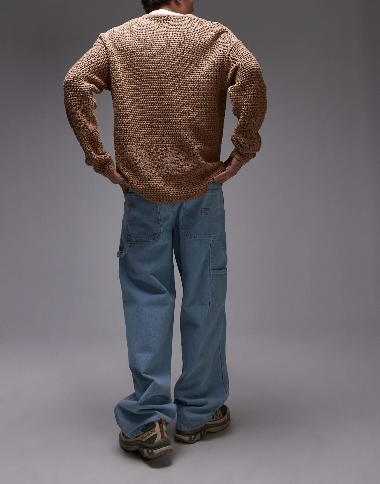 Dickies madison loose fit denim jeans in rinsed blue with fade - ASOS Sample Sale