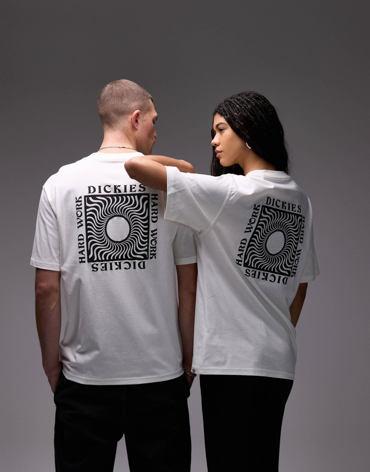 Dickies oatfield graphic back print t-shirt in off white - ASOS Sample Sale