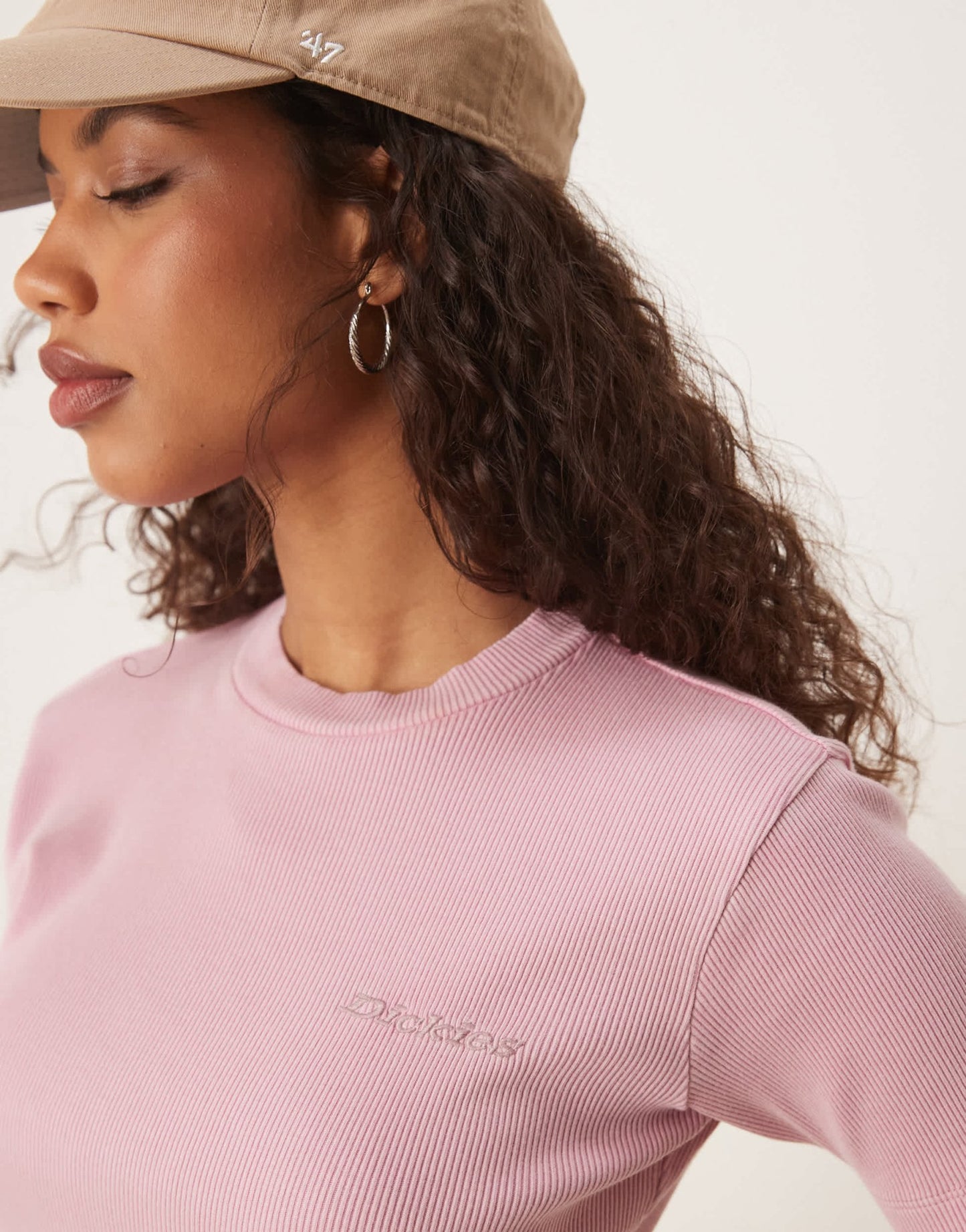 Dickies plentywood baby tee in washed pink - ASOS Sample Sale