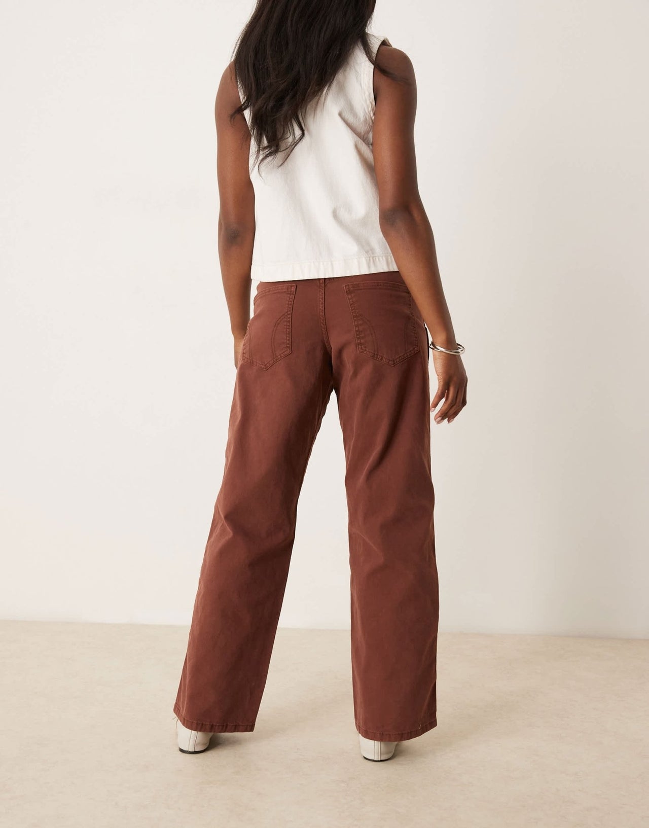 Dickies river ranch western double knee canvas trousers in cappuccino brown - ASOS Sample Sale