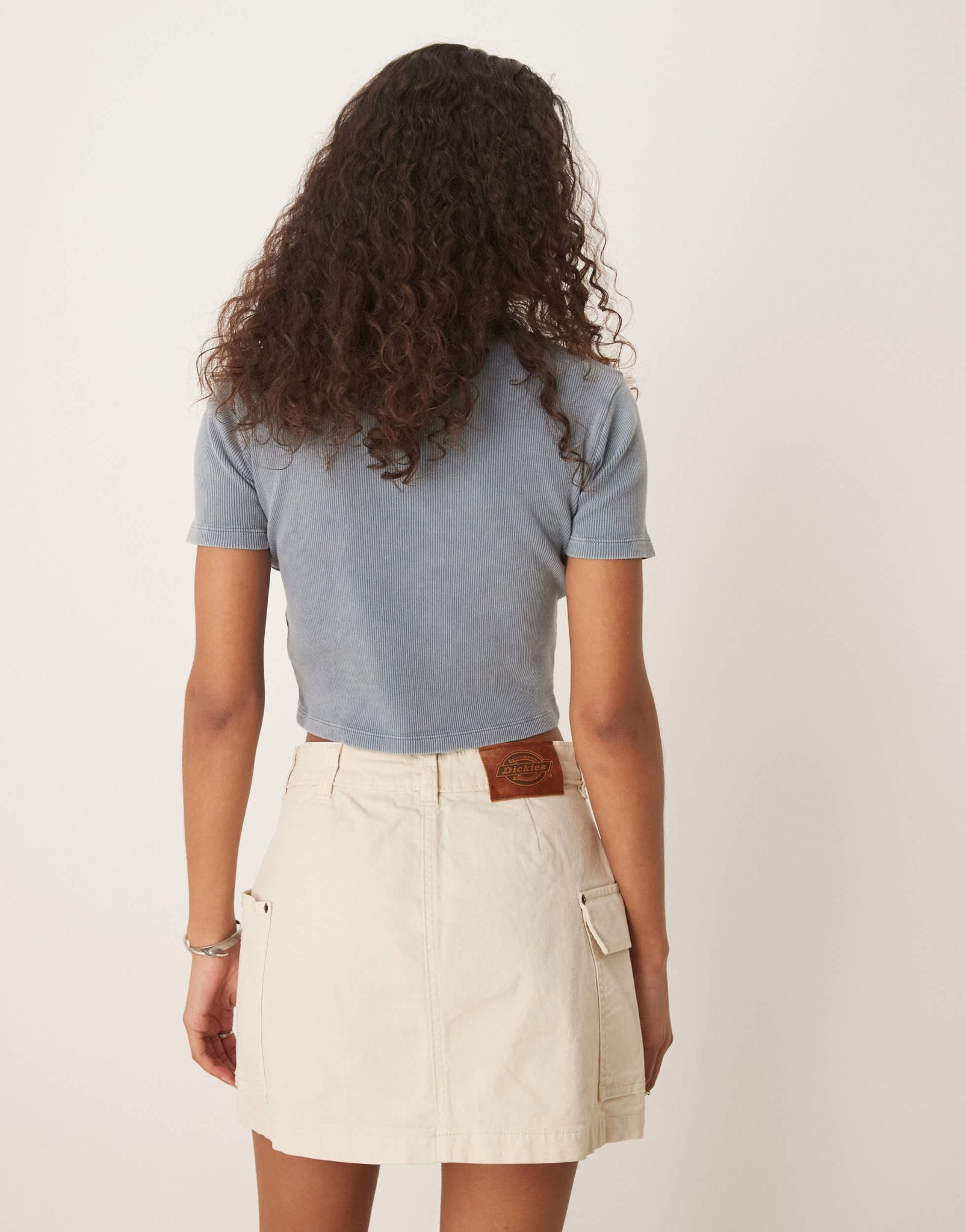 Dickies river ranch western mini skirt in off white - ASOS Sample Sale