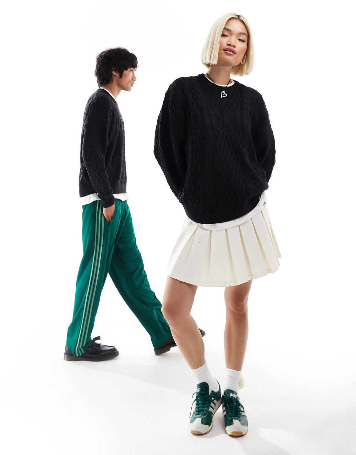 Dickies seasonal knitted tonal logo jumper in black - ASOS Sample Sale