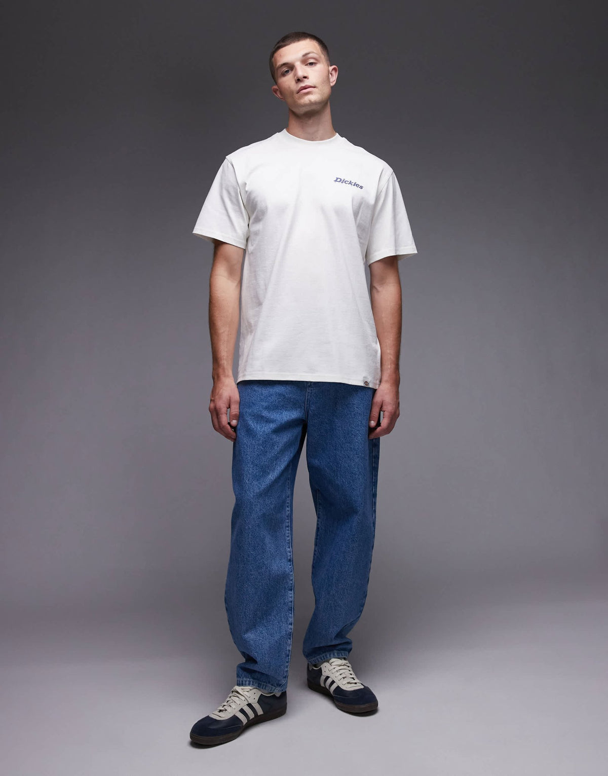 Dickies statesville graphic horseshoe backprint t-shirt in off white - ASOS Sample Sale