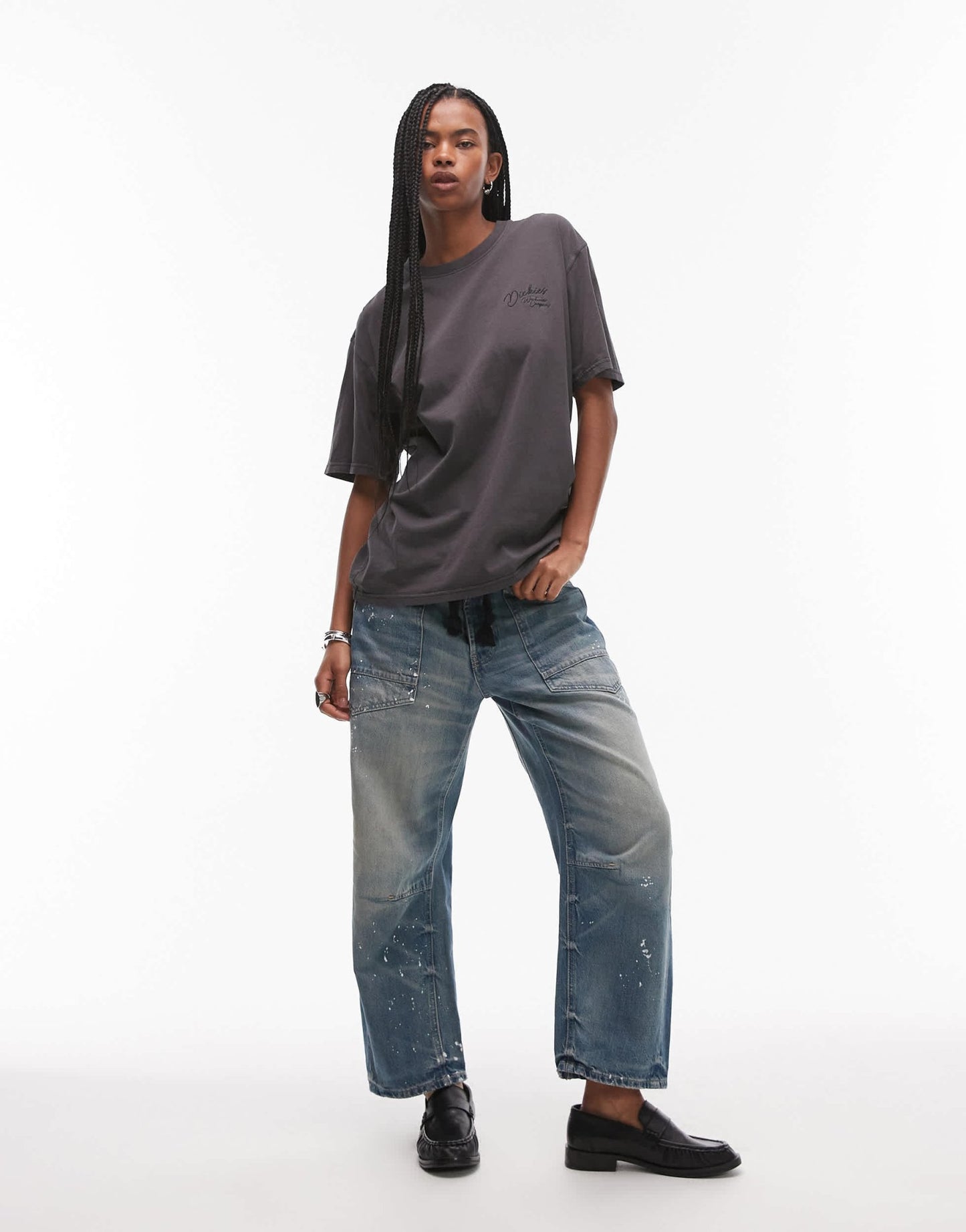 Dickies western tonal rope small logo t-shirt in black - ASOS Sample Sale