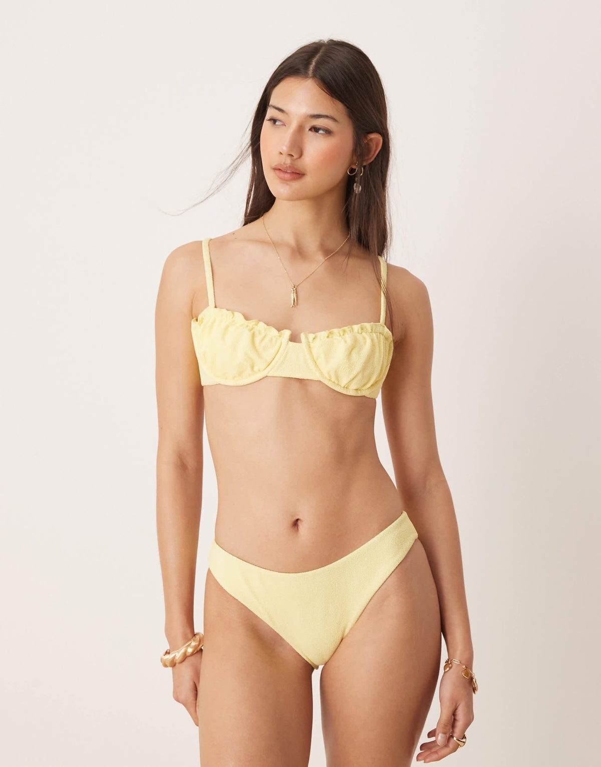 Dippin Daisy bikini bottom in baby yellow - ASOS Sample Sale