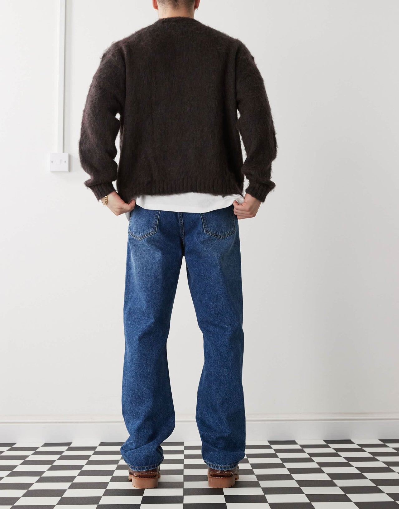 Dr Denim Dash regular fit straight leg in stray dark used - ASOS Sample Sale