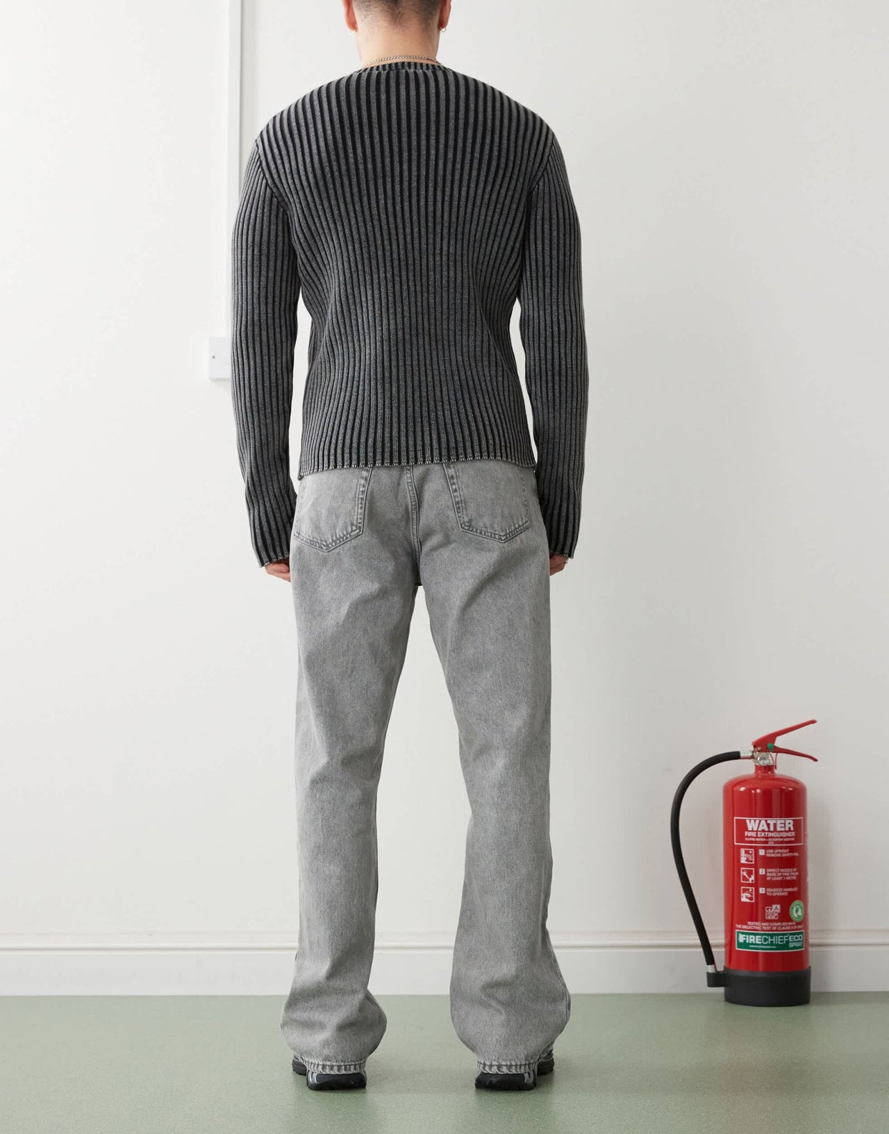 Dr Denim Kit regular fit mid waist bootcut leg in ash grey wash - ASOS Sample Sale