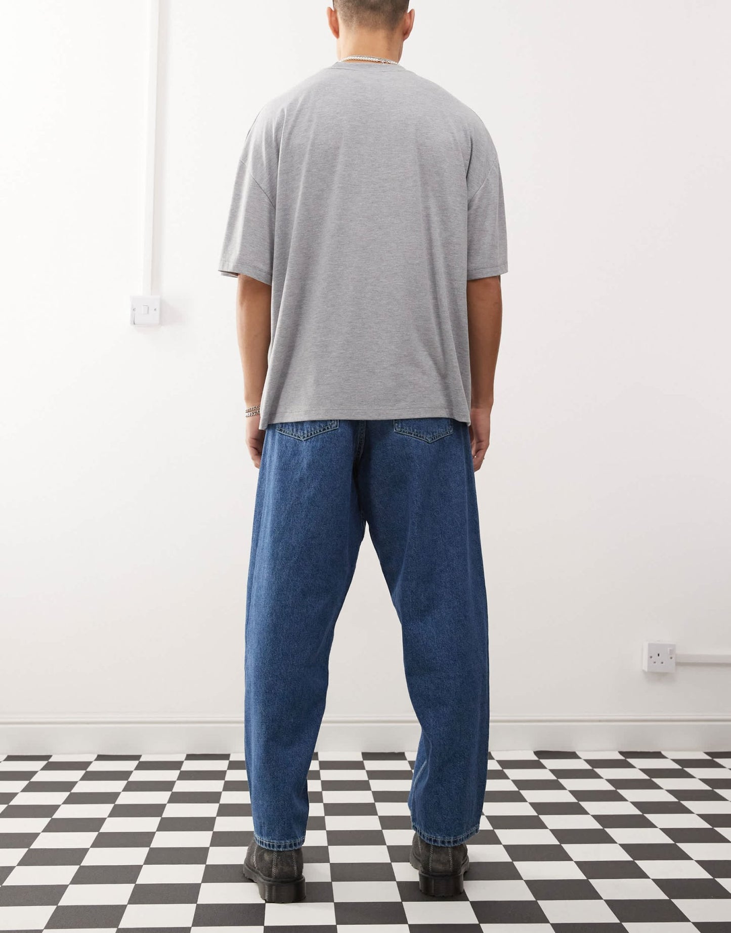 Dr Denim Kobe baggy fit jeans in pebble mid stone wash - ASOS Sample Sale