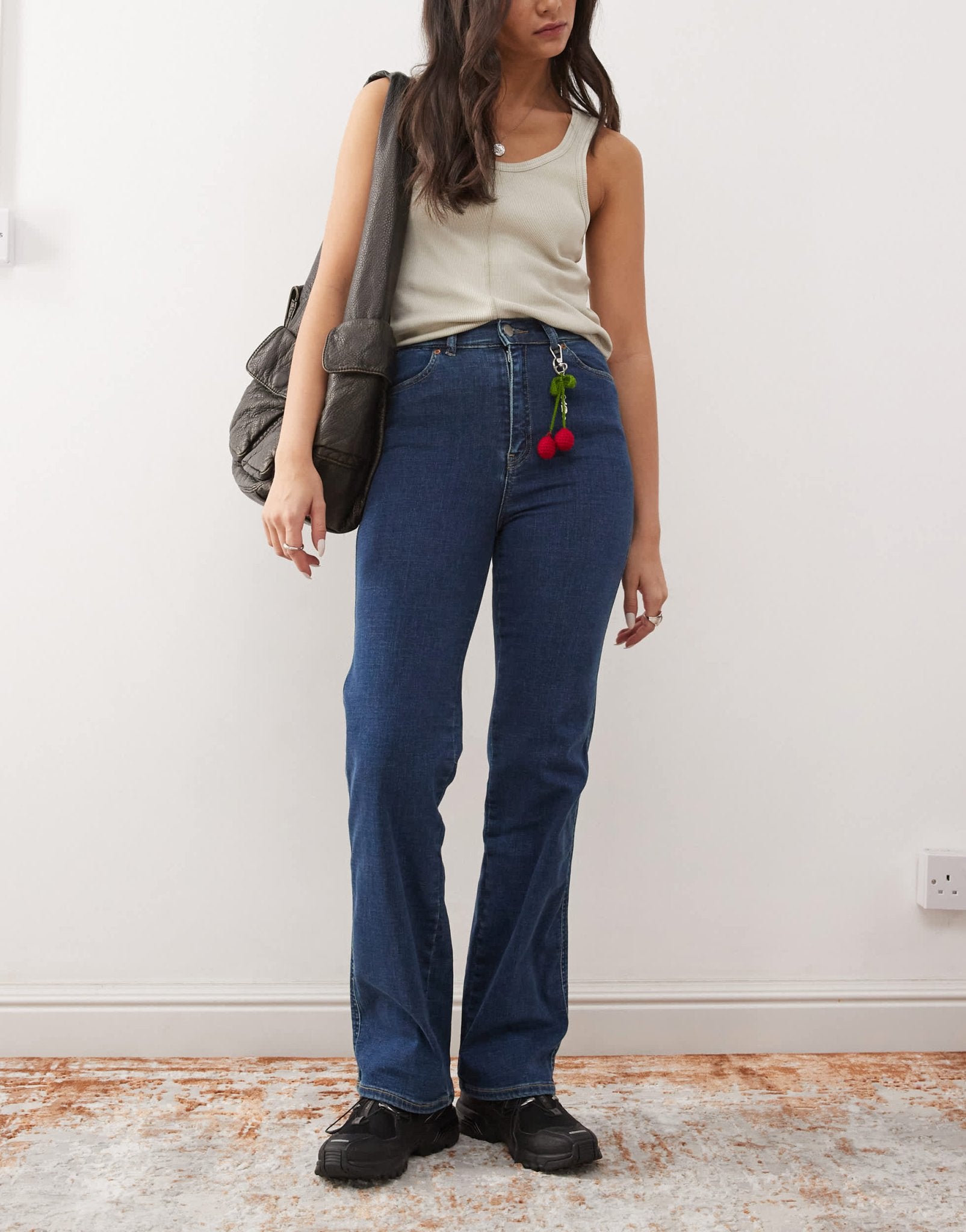 Dr Denim Moxy straight leg jeans in vale dark plain blue wash - ASOS Sample Sale