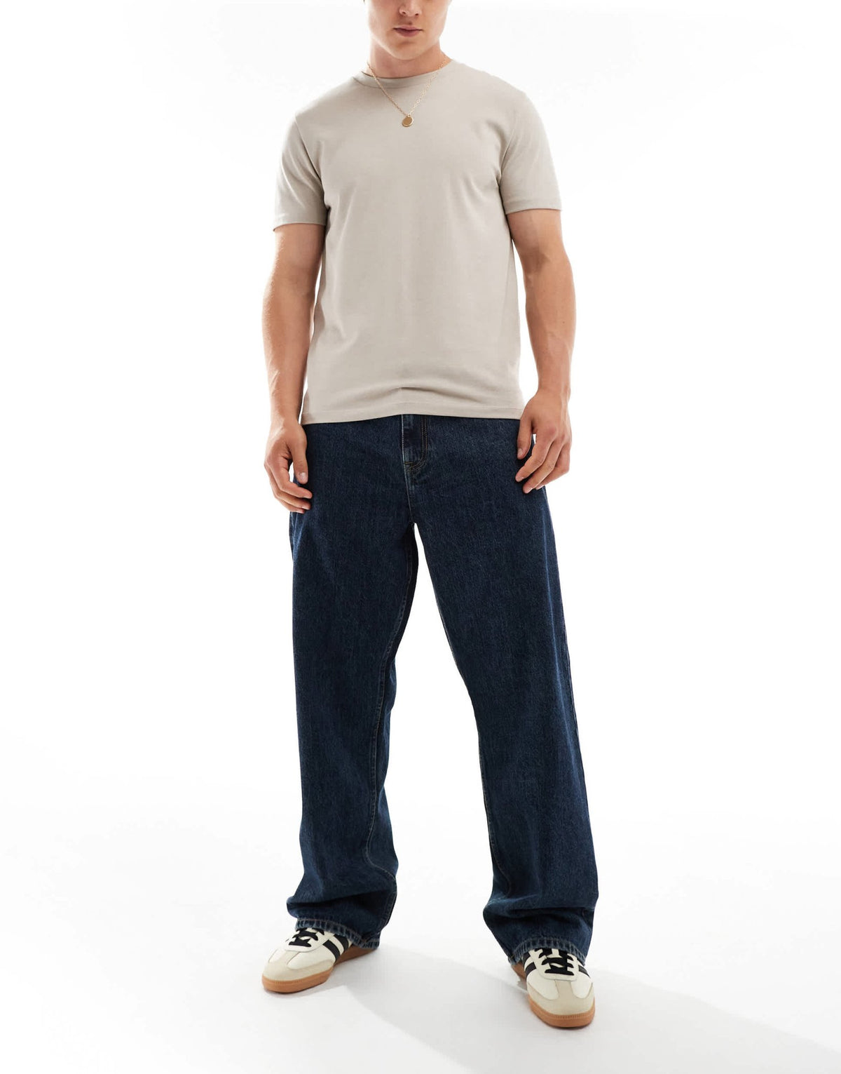 Dr Denim Omar wide straight leg jeans in canyon dark retro wash - ASOS Sample Sale
