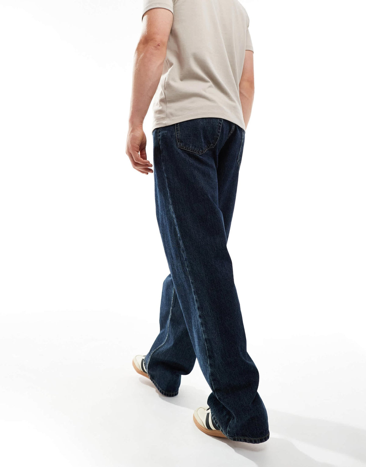 Dr Denim Omar wide straight leg jeans in canyon dark retro wash - ASOS Sample Sale