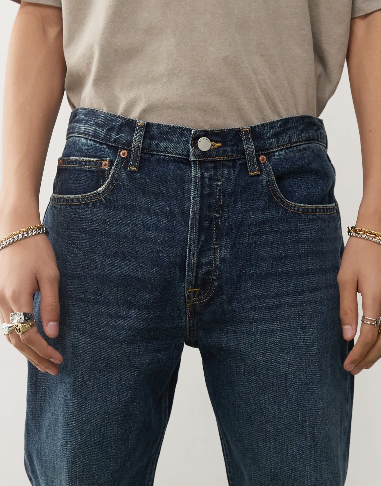 Dr Denim Rush regular fit jeans in canyon dark used darkwash blue - ASOS Sample Sale