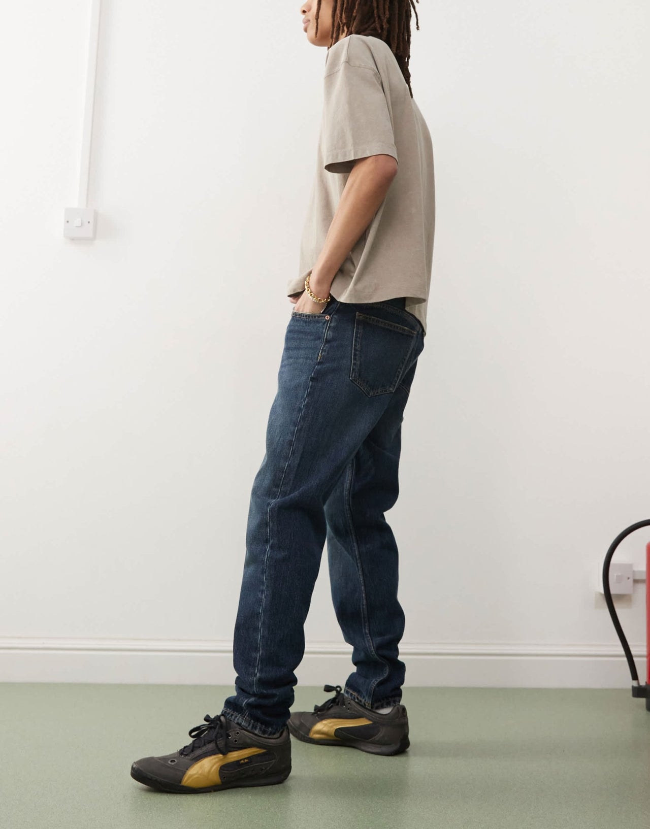 Dr Denim Rush regular fit jeans in canyon dark used darkwash blue - ASOS Sample Sale