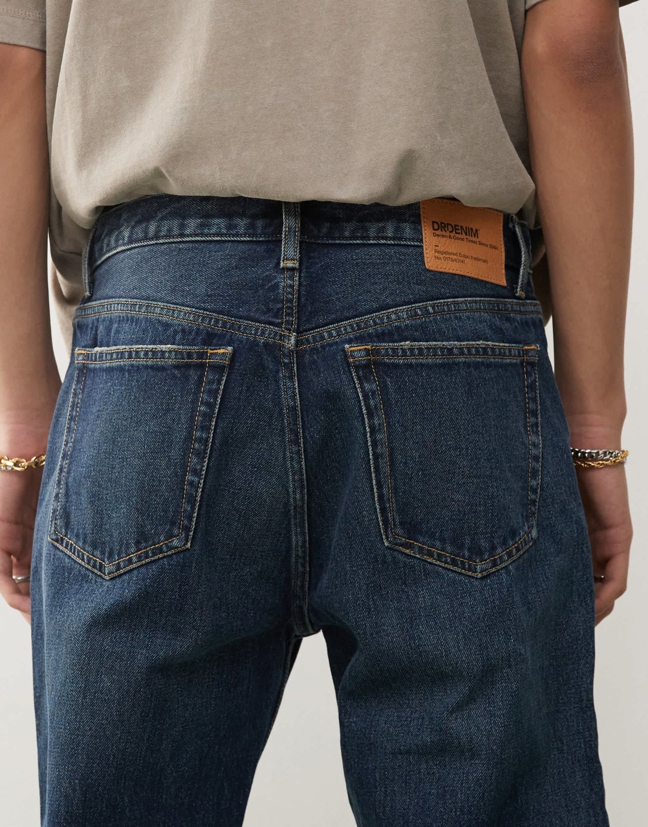 Dr Denim Rush regular fit jeans in canyon dark used darkwash blue - ASOS Sample Sale