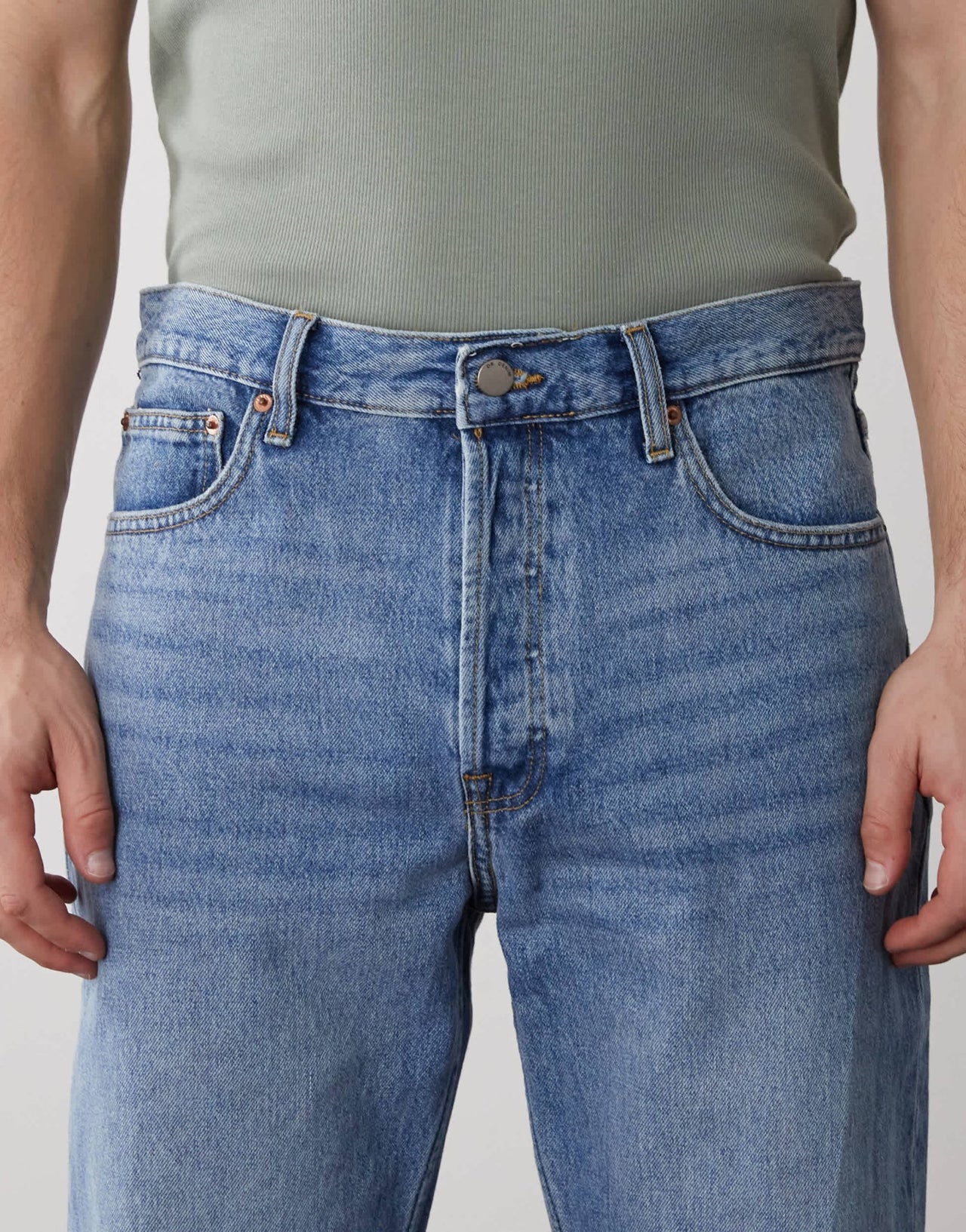 Dr Denim Rush regular fit jeans in stream sky used wash - ASOS Sample Sale