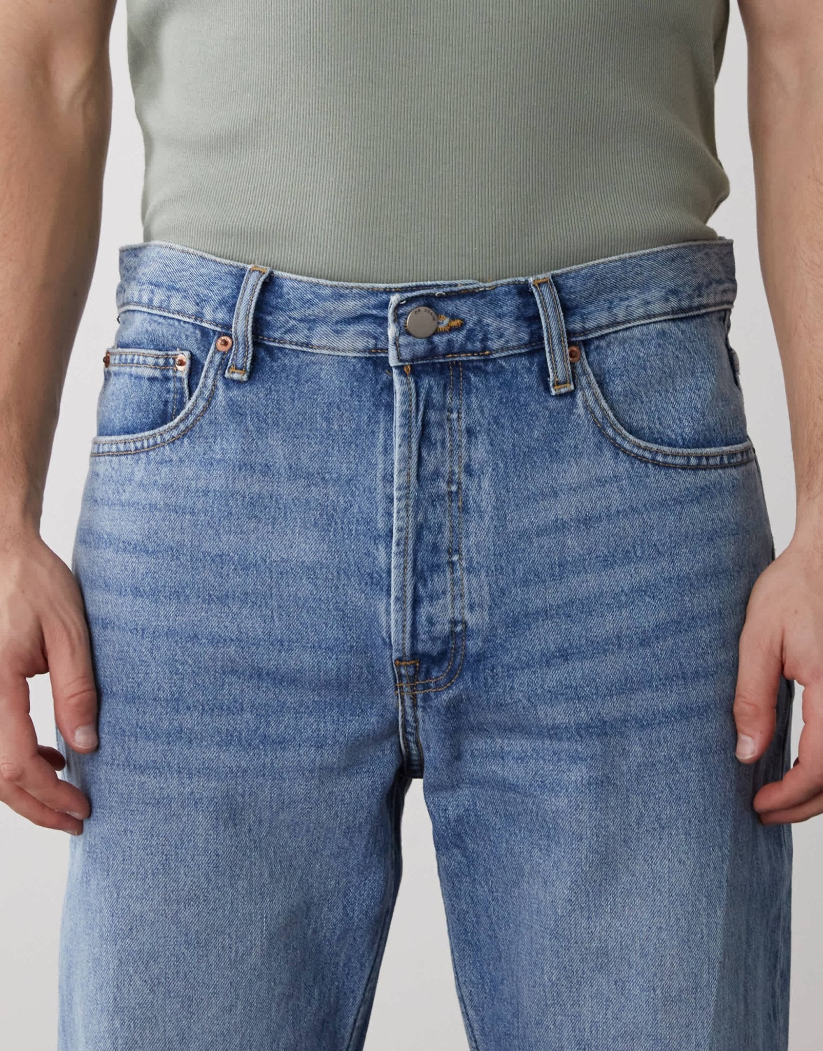 Dr Denim Rush regular fit jeans in stream sky used wash - ASOS Sample Sale