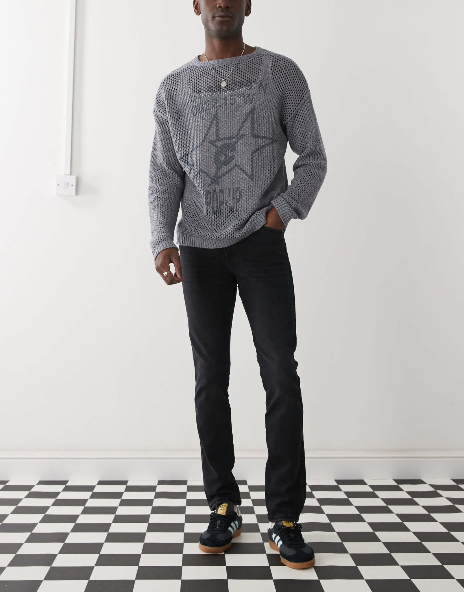 Dr Denim Snap mid waist slim fit jeans in black mist wash - ASOS Sample Sale