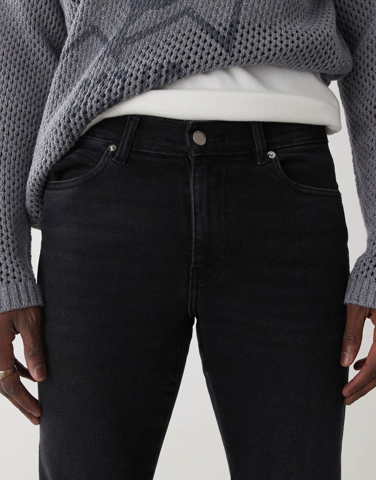 Dr Denim Snap mid waist slim fit jeans in black mist wash - ASOS Sample Sale