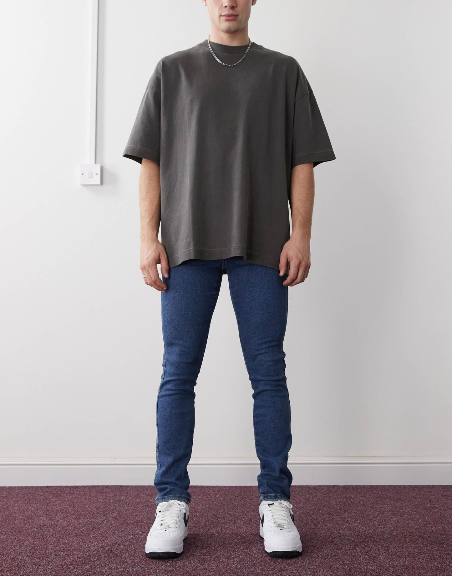 Dr Denim Snap mid waist slim skinny fit jeans in cape dark plain wash - ASOS Sample Sale