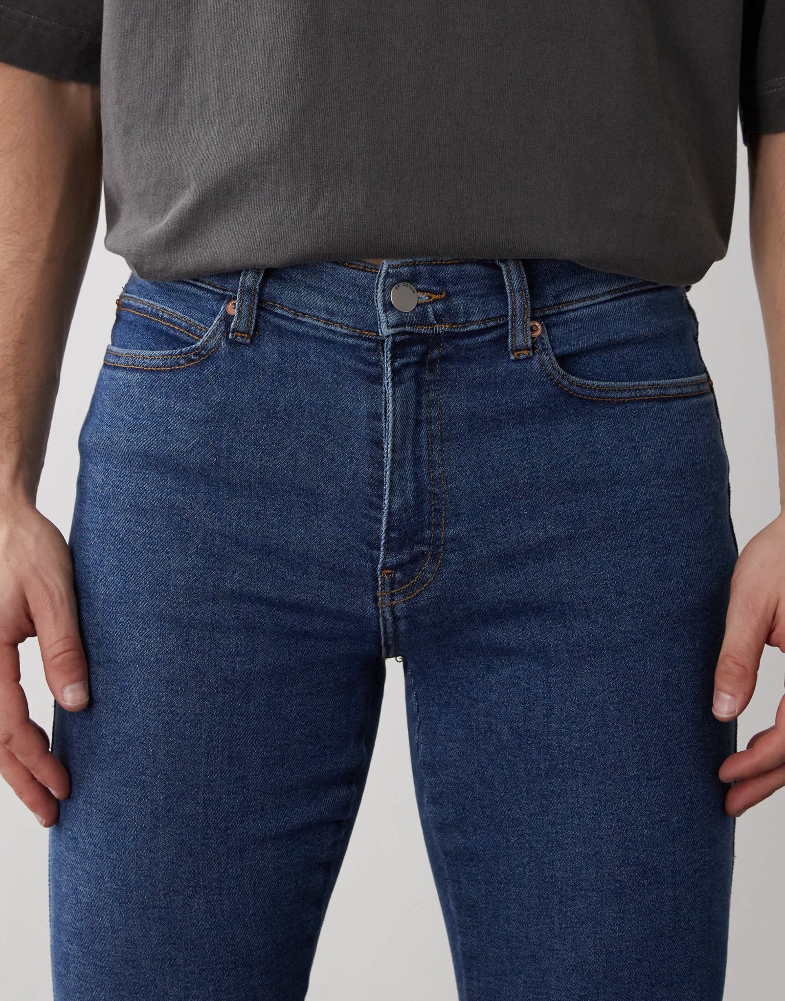 Dr Denim Snap mid waist slim skinny fit jeans in cape dark plain wash - ASOS Sample Sale