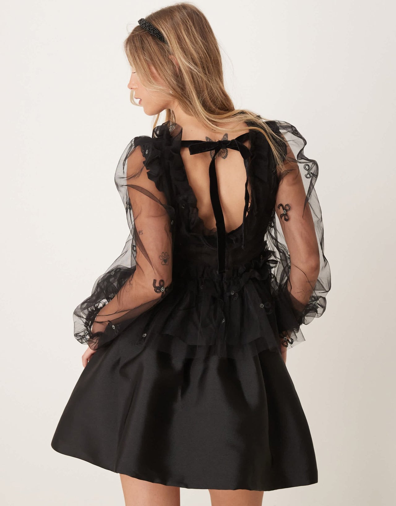 Dream Sister Jane tulle top in black - ASOS Sample Sale