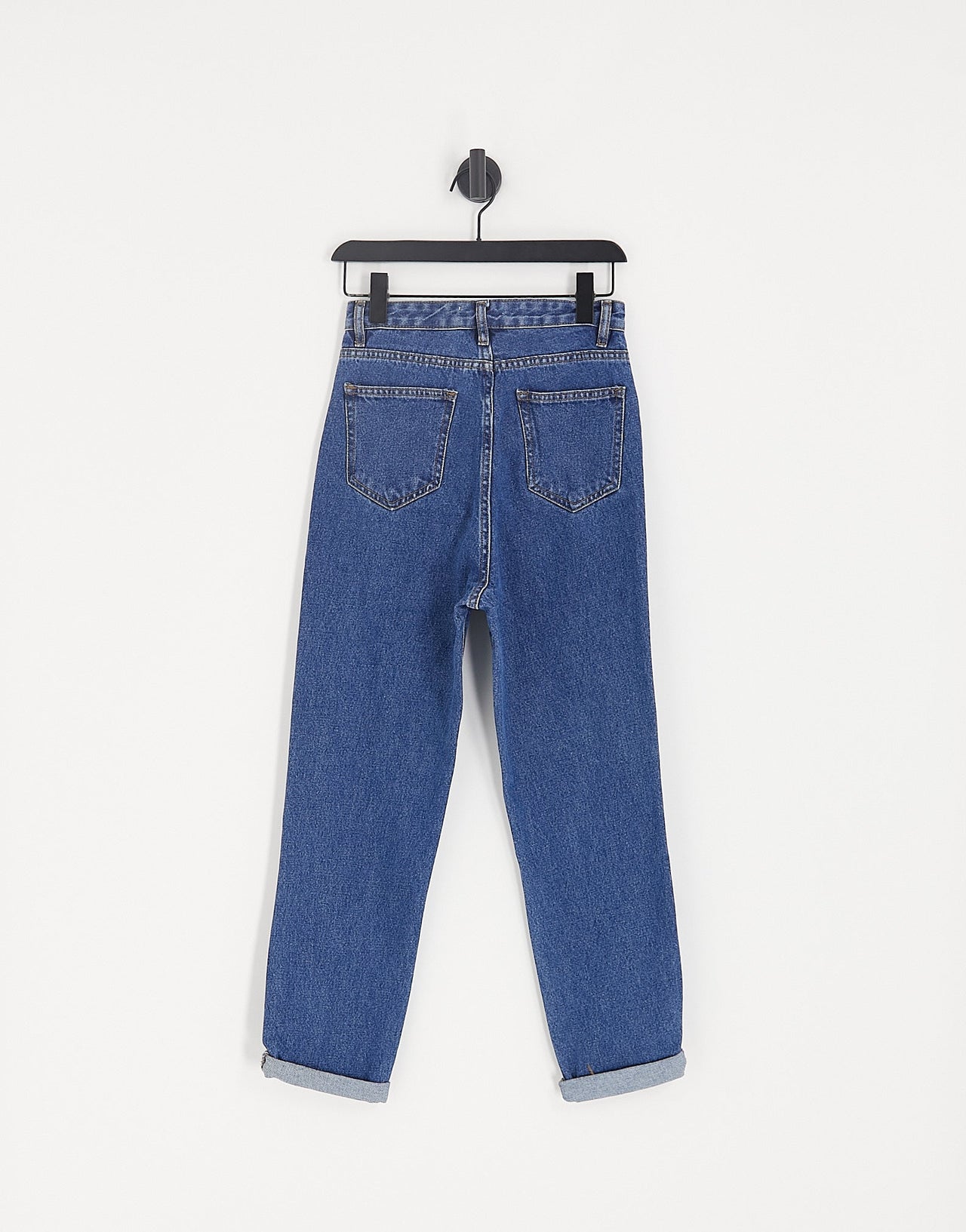 DTT Lou mom jeans in mid blue wash - ASOS Sample Sale