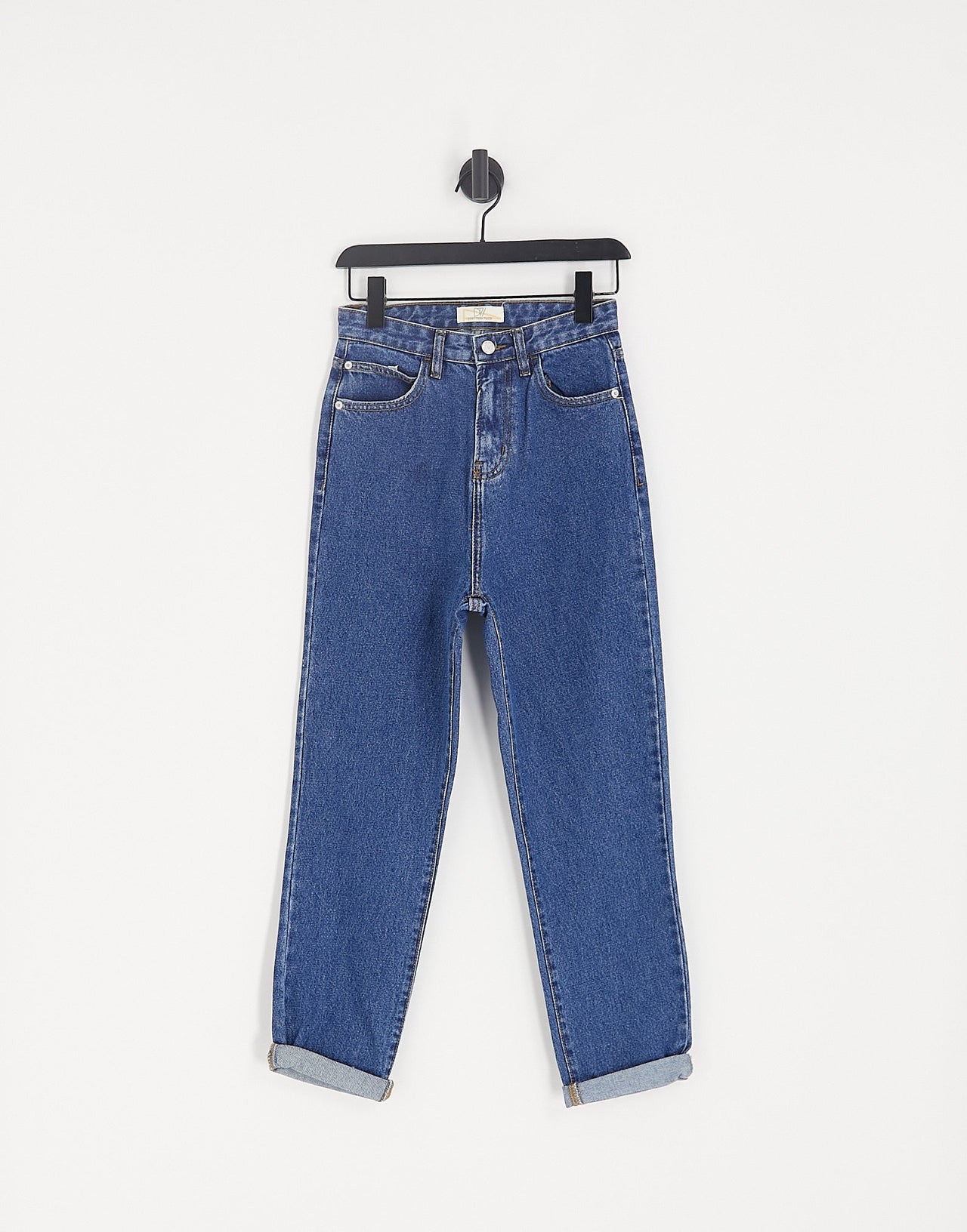 DTT Lou mom jeans in mid blue wash - ASOS Sample Sale