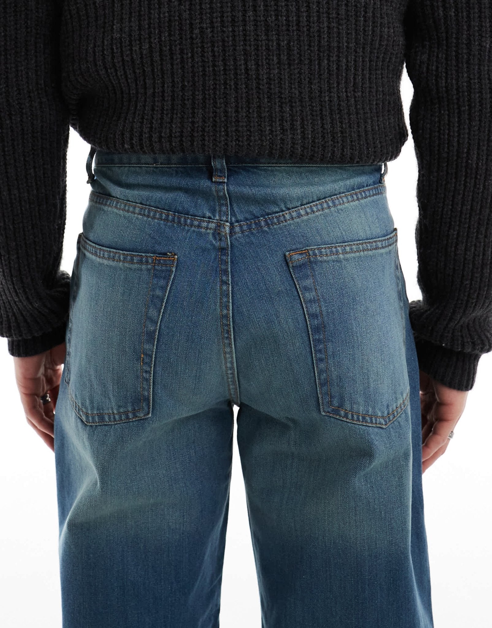 DTT rigid baggy fit jeans in light blue vintage tint - ASOS Sample Sale