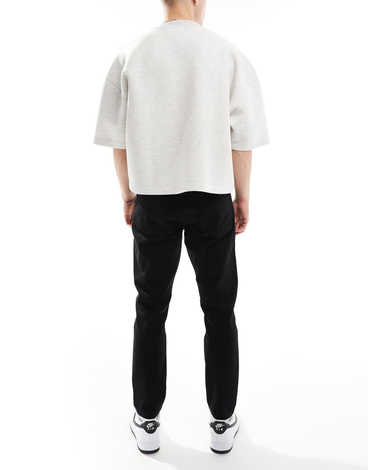 DTT rigid cropped tapered fit jeans in black - ASOS Sample Sale