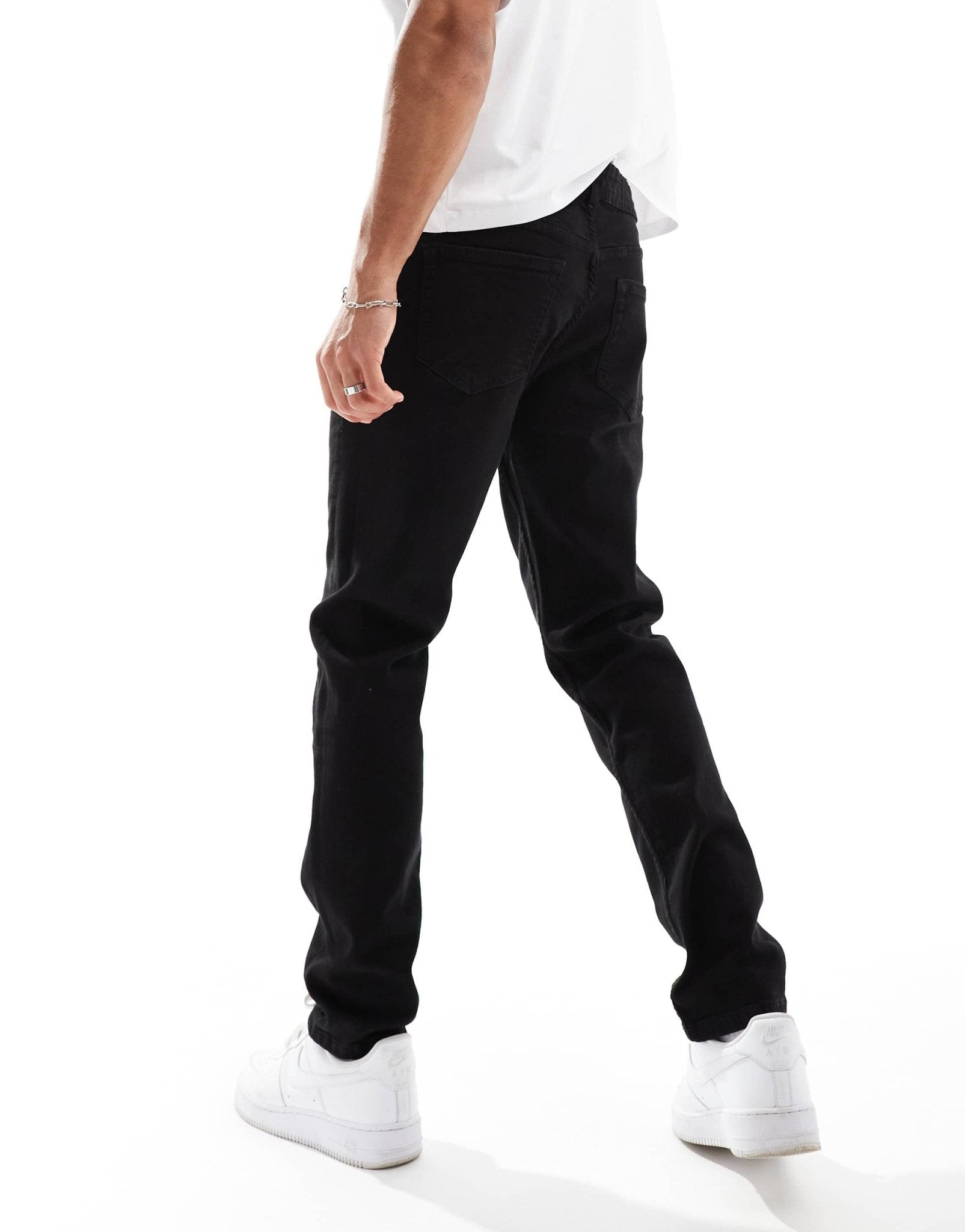 DTT stretch slim fit jeans in black - ASOS Sample Sale