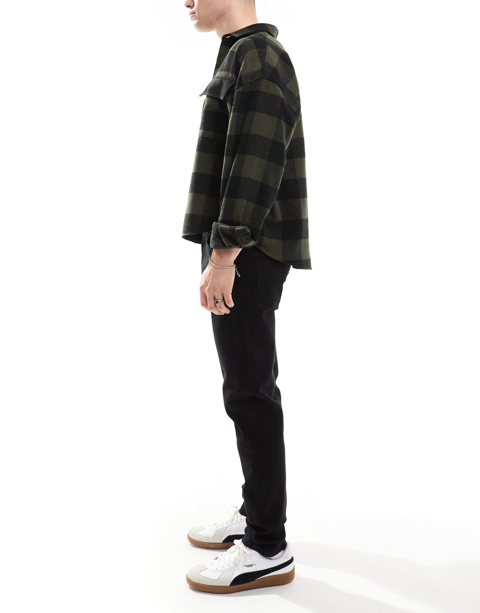 DTT stretch slim fit jeans in black - ASOS Sample Sale