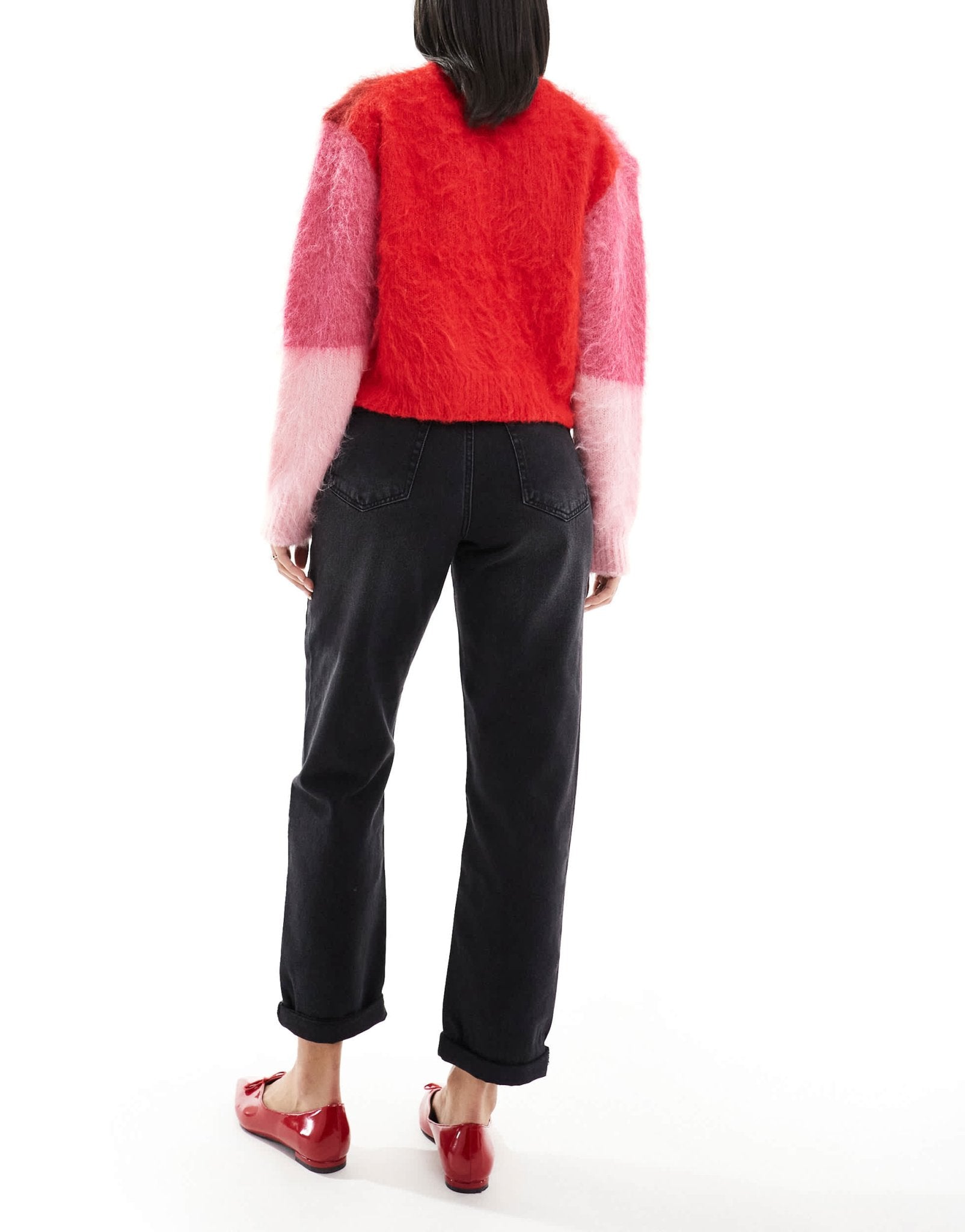 DTT Veron relaxed fit mom jeans in washed black - ASOS Sample Sale