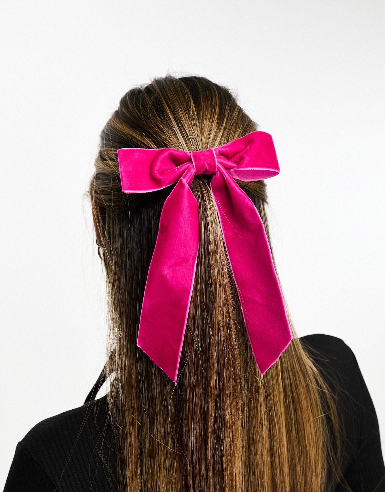 Easilocks ASOS Exclusive Oversized Velvet Hair Bow - Fuschia - ASOS Sample Sale