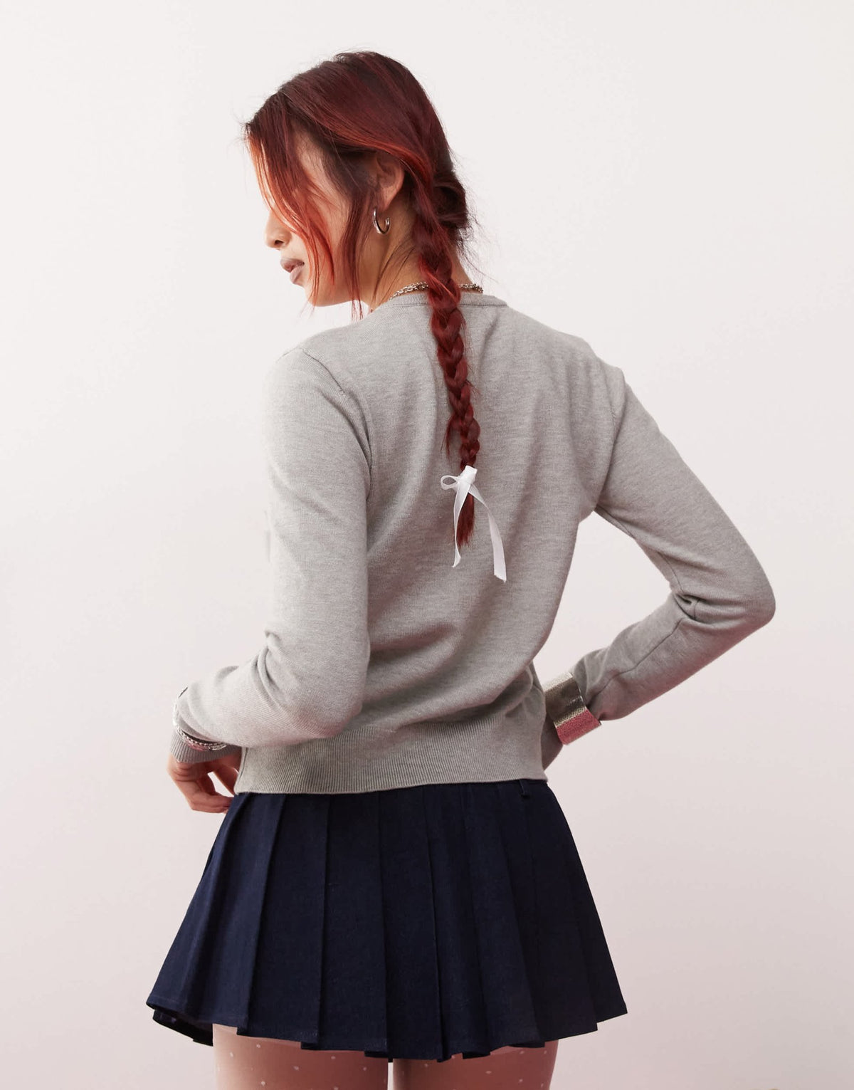 Edikted baby cardigan in grey - ASOS Sample Sale