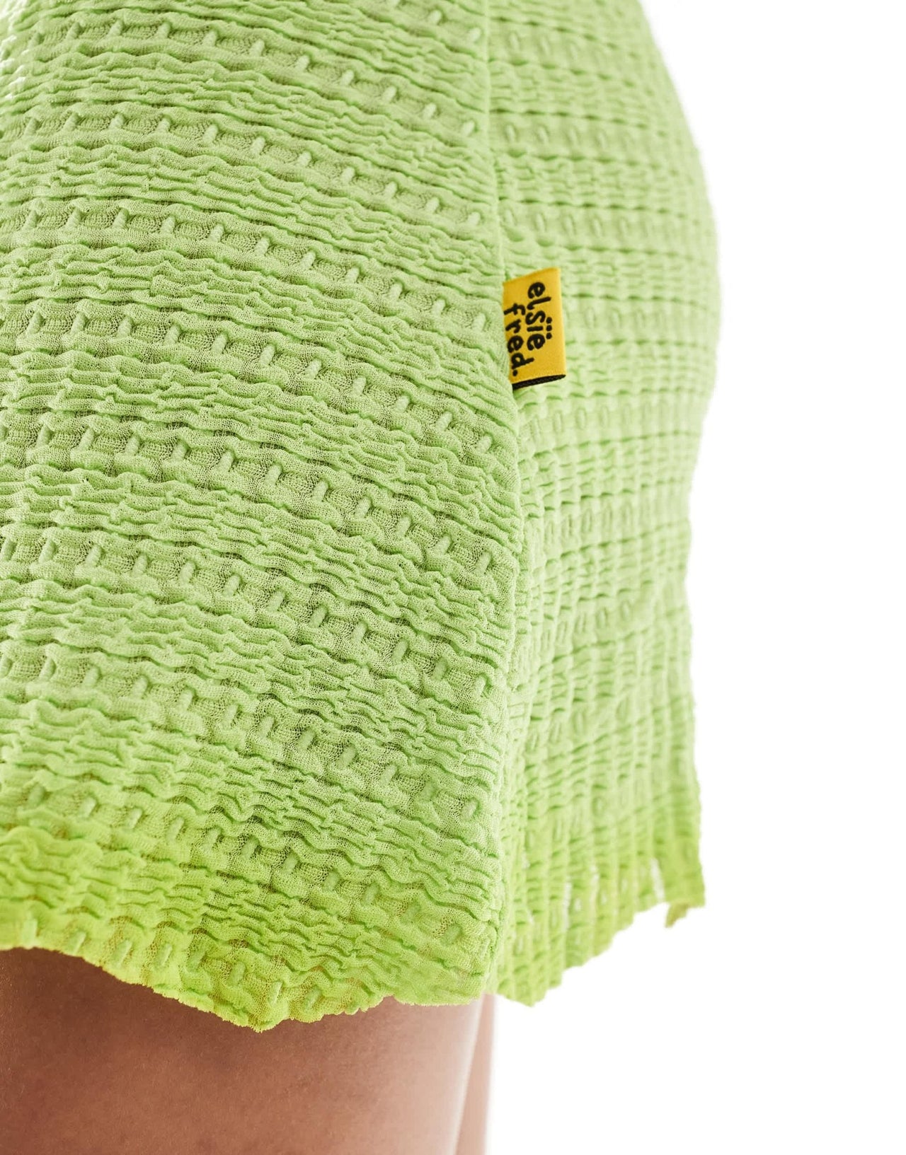 Elsie & Fred semi sheer tie back textured cami dress - ASOS Sample Sale