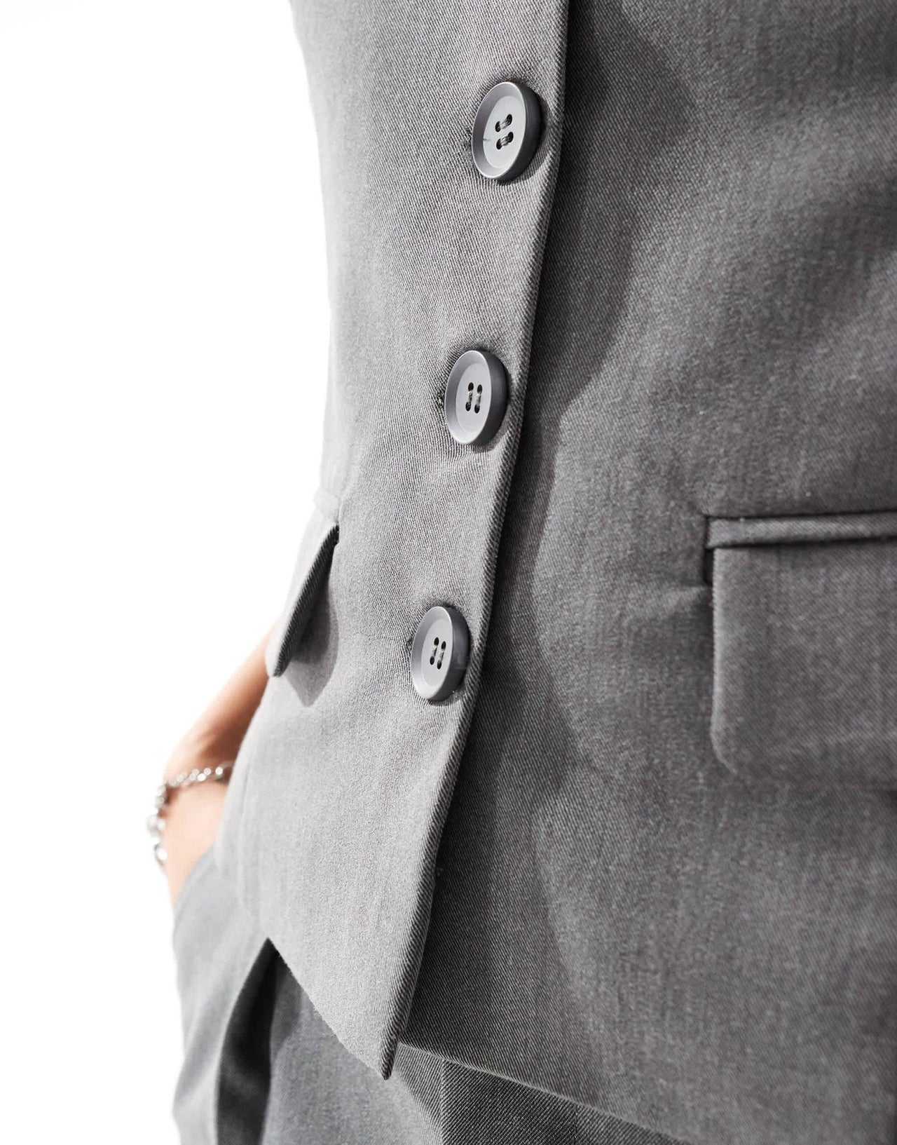 Emory Park halter tailored waistcoat co - ord in grey - ASOS Sample Sale