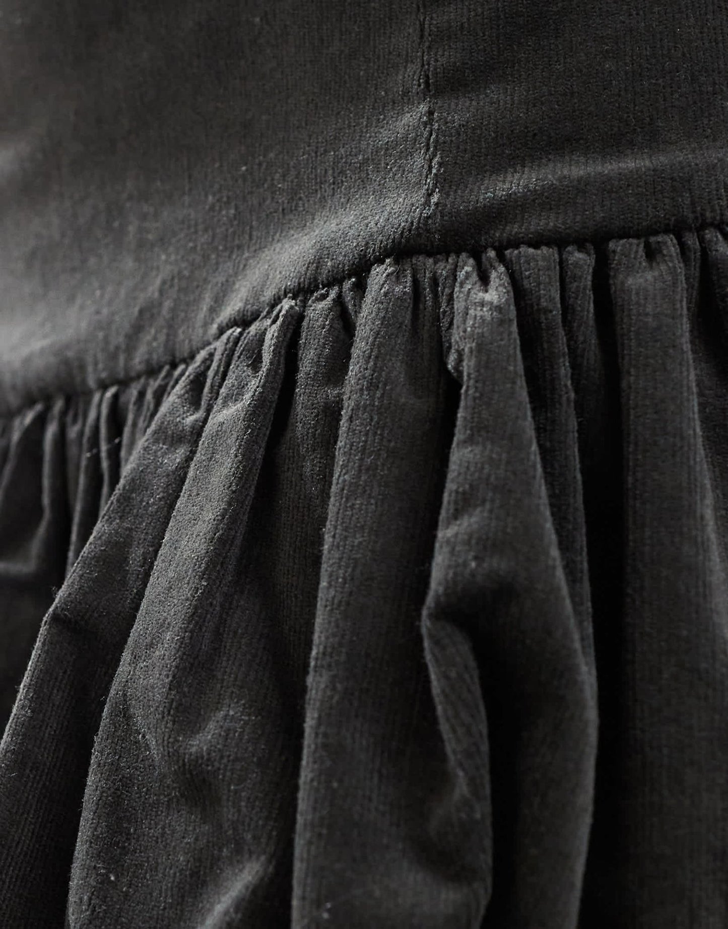 Emory Park micro cord puffball mini skirt in charcoal - ASOS Sample Sale