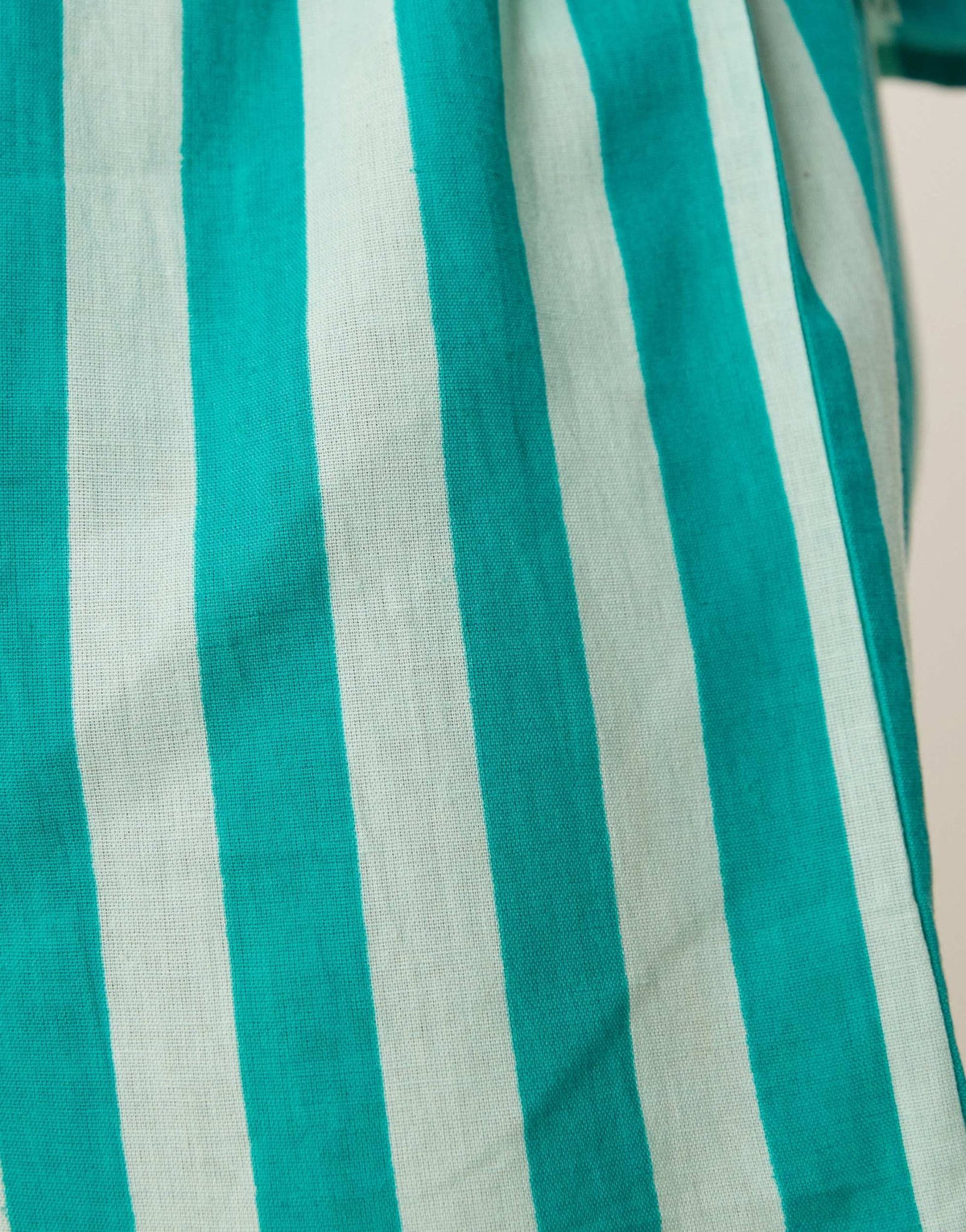 Esmee Curve Exclusive beach short co-ord in green stripe - ASOS Sample Sale