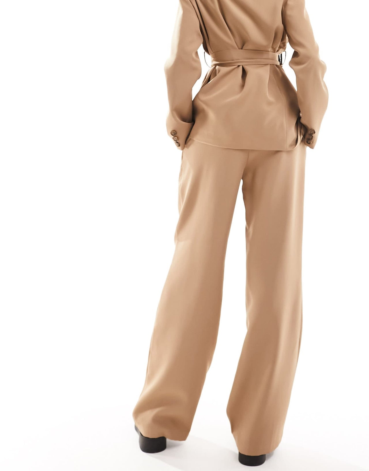 Extro & Vert tailored wideleg trousers in camel co - ord - ASOS Sample Sale