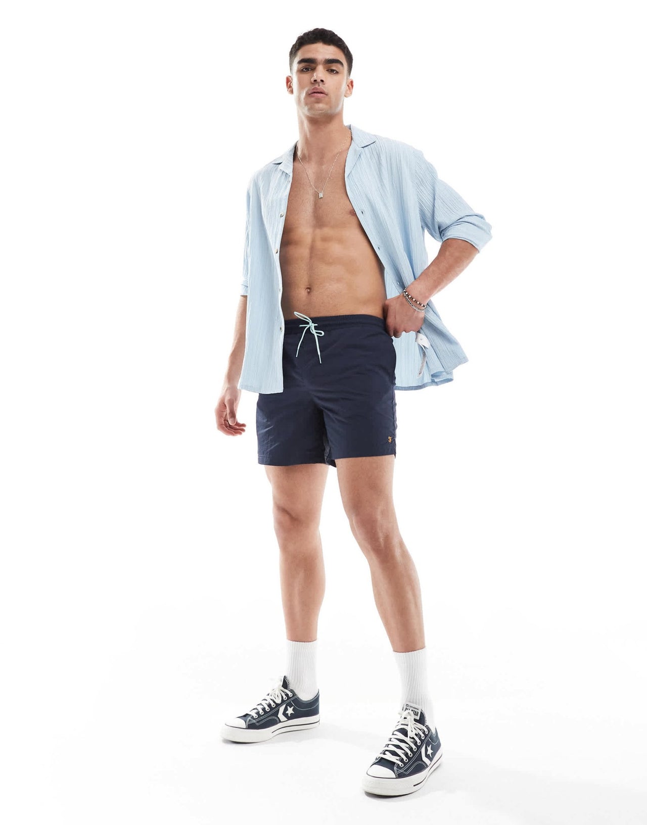 Farah colbert swim shorts in navy - ASOS Sample Sale
