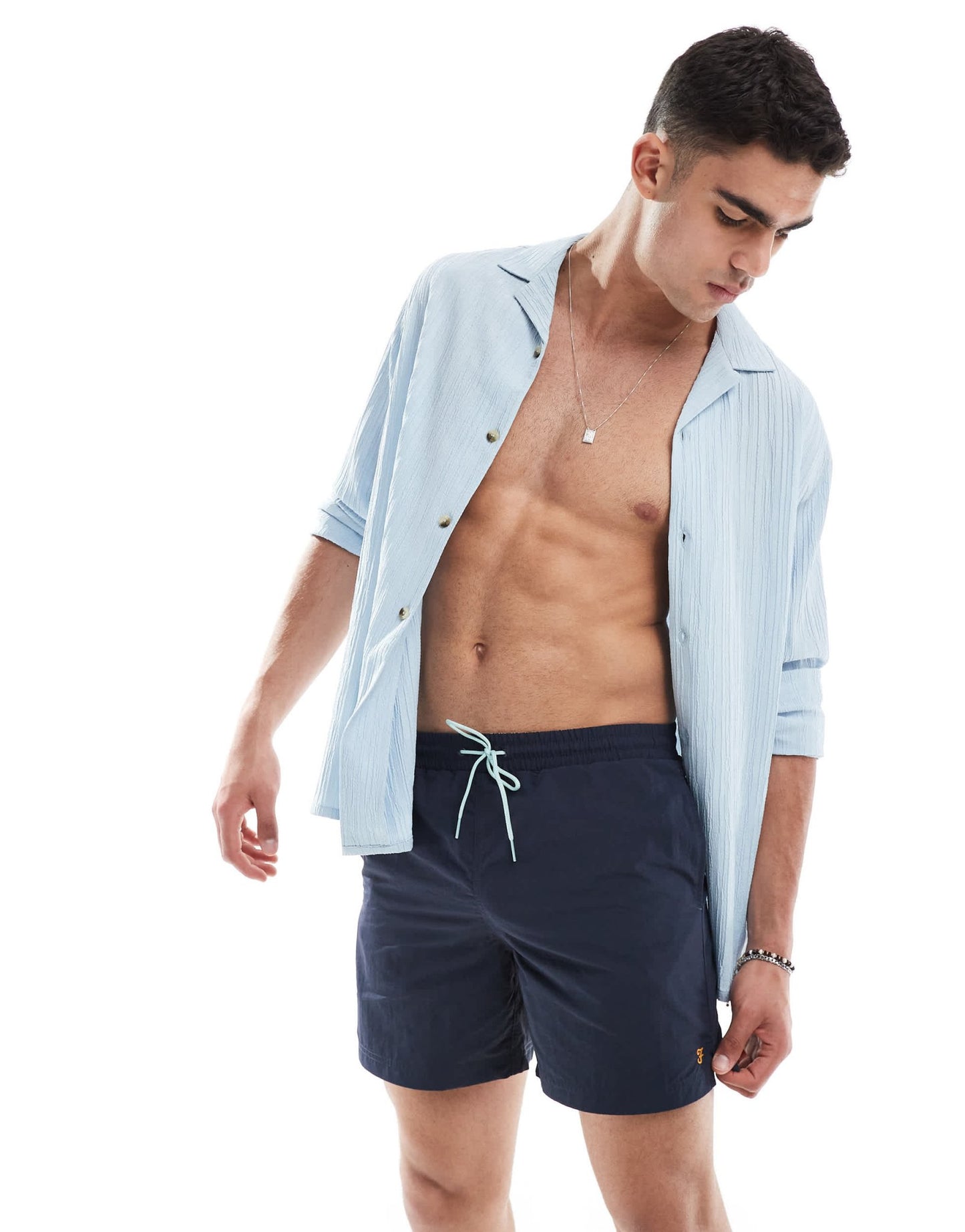 Farah colbert swim shorts in navy - ASOS Sample Sale