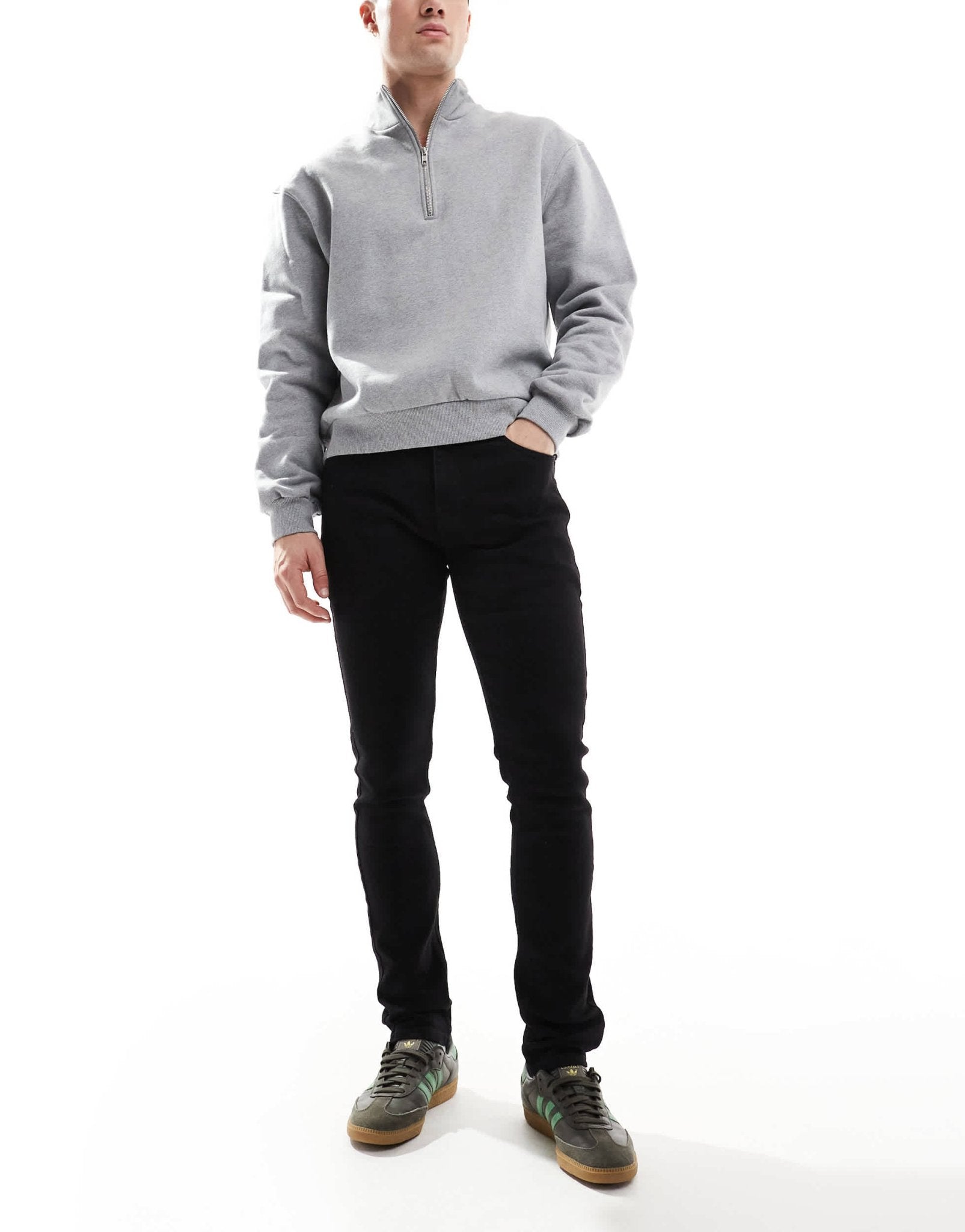 Farah drake skinny jeans in black - ASOS Sample Sale