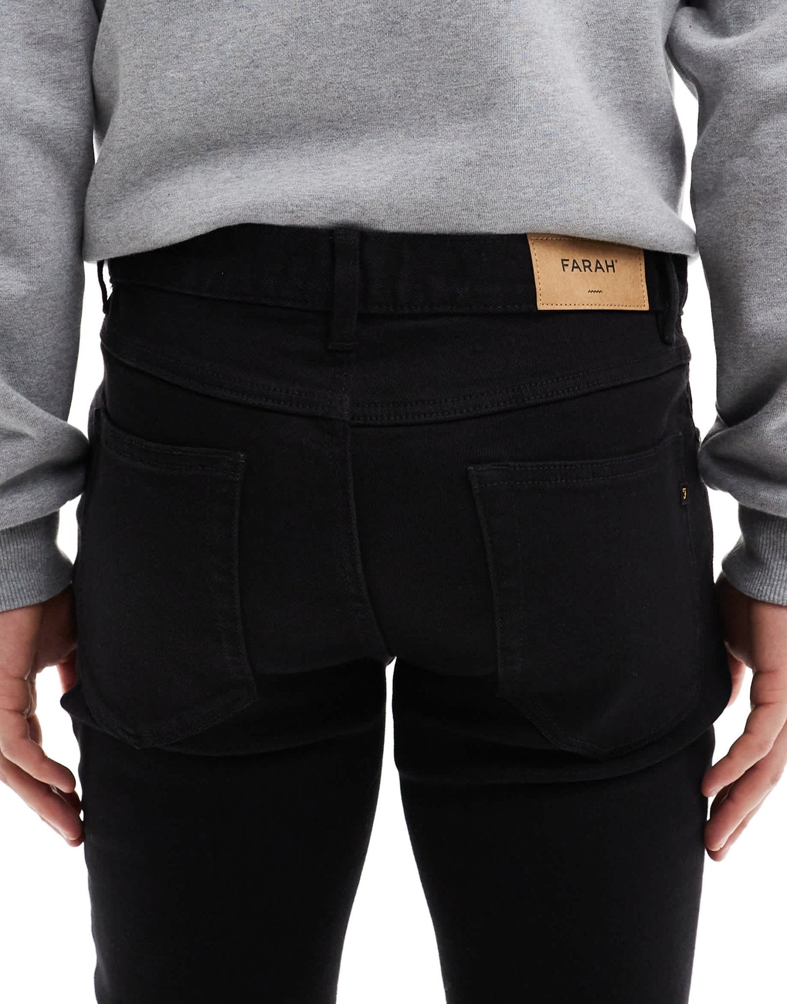 Farah drake skinny jeans in black - ASOS Sample Sale