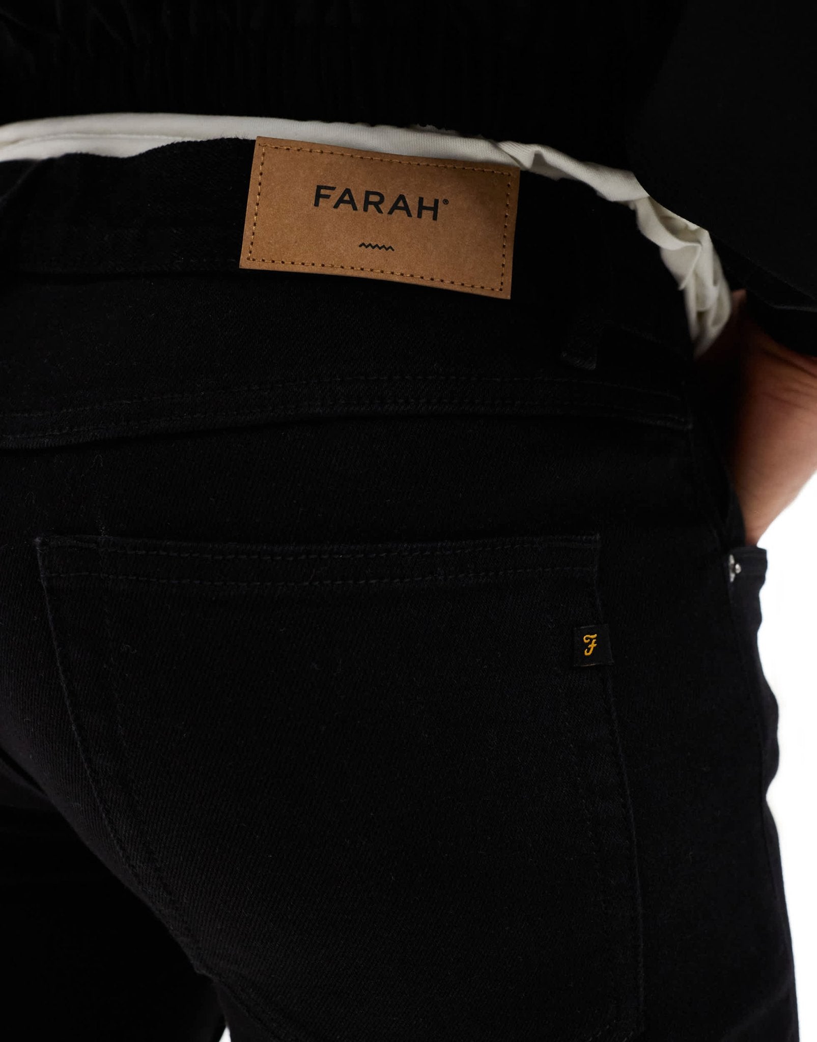 Farah Drake slim jeans in black - ASOS Sample Sale