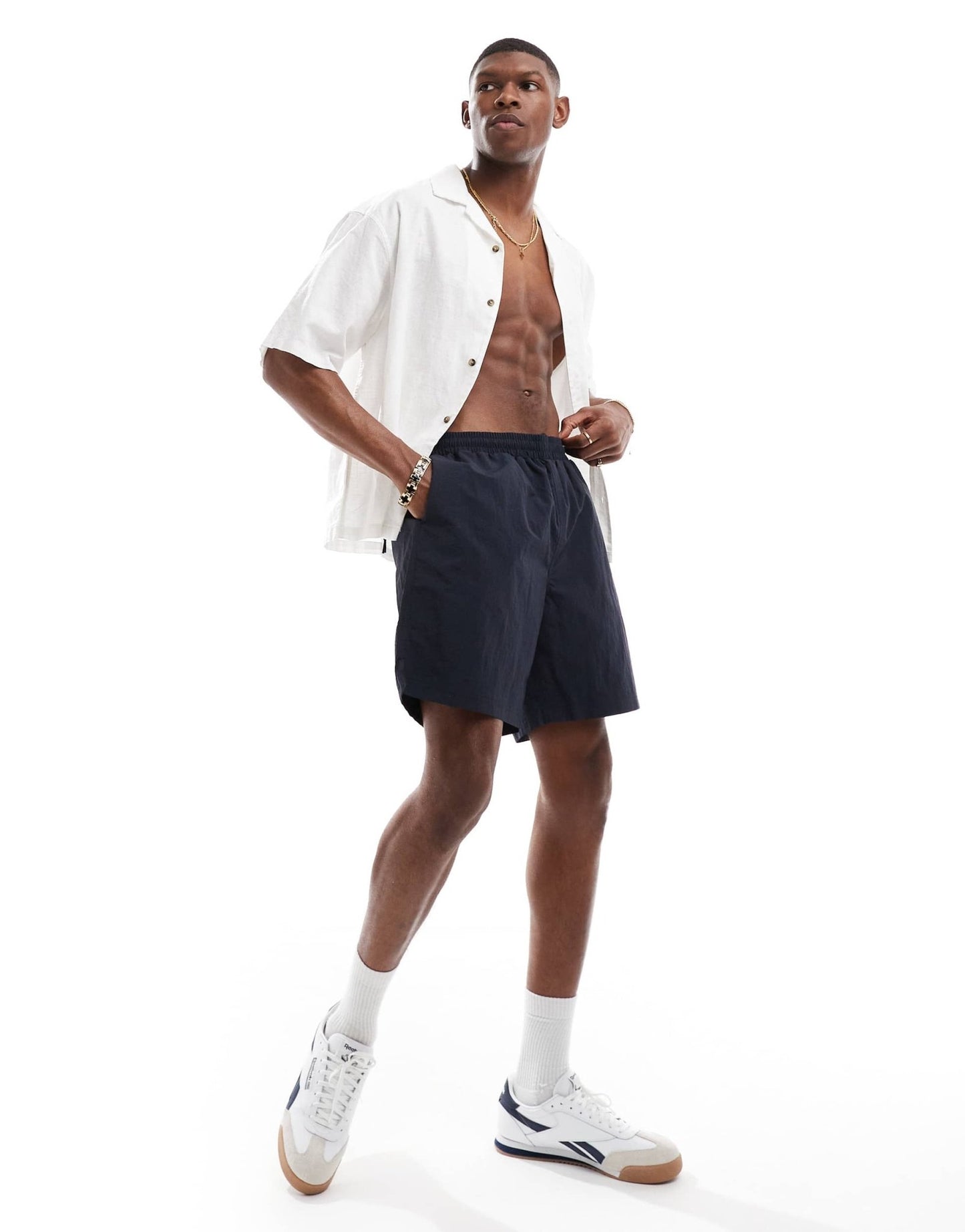 Farah edgar swim shorts in navy - ASOS Sample Sale