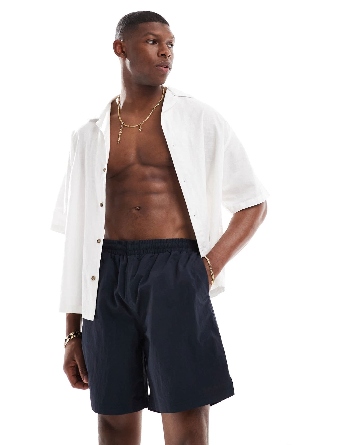 Farah edgar swim shorts in navy - ASOS Sample Sale