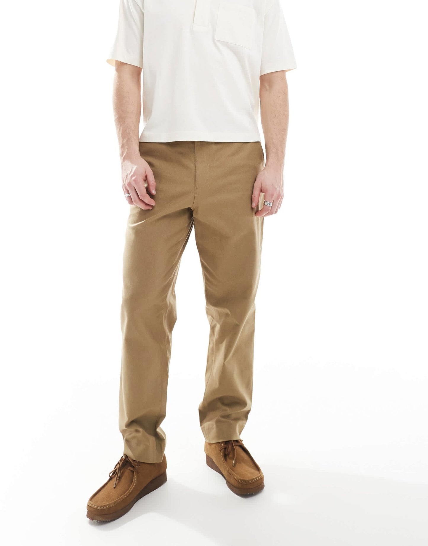 Farah hawtin canvas tapered trousers in beige - ASOS Sample Sale