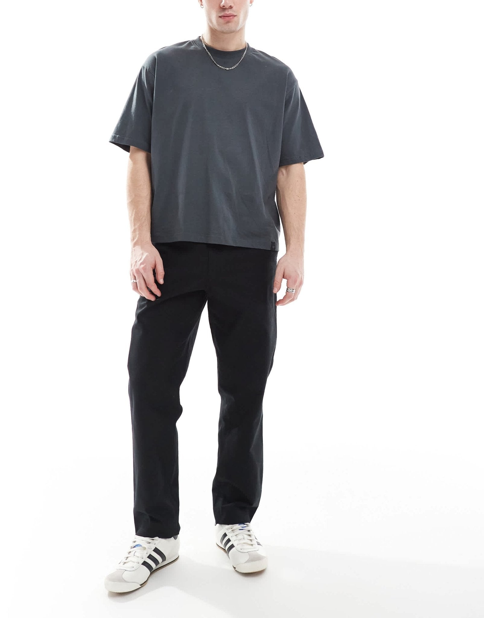 Farah hawtin canvas tapered trousers in black - ASOS Sample Sale