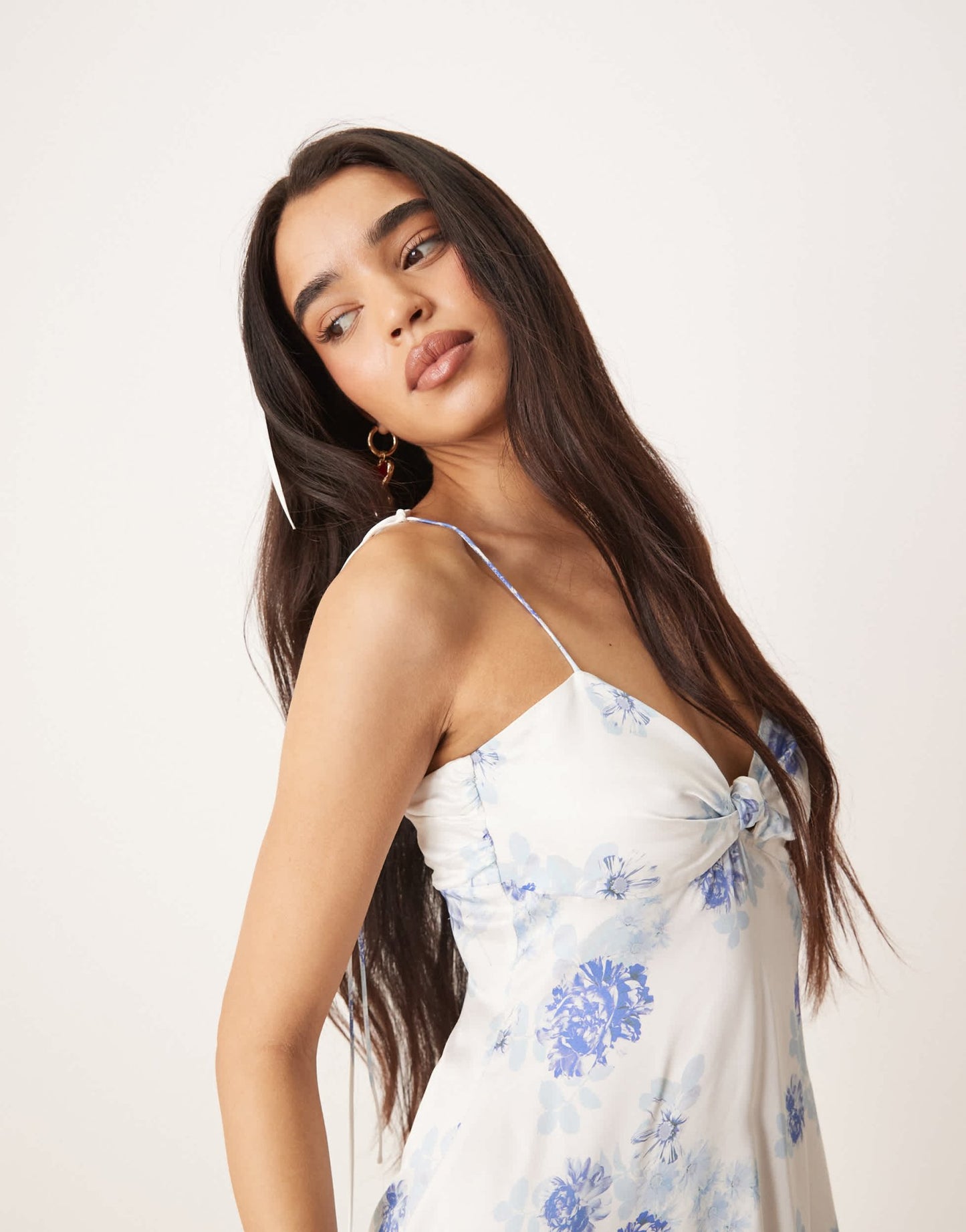 For Love & Lemons Adira mini dress in blue print - ASOS Sample Sale
