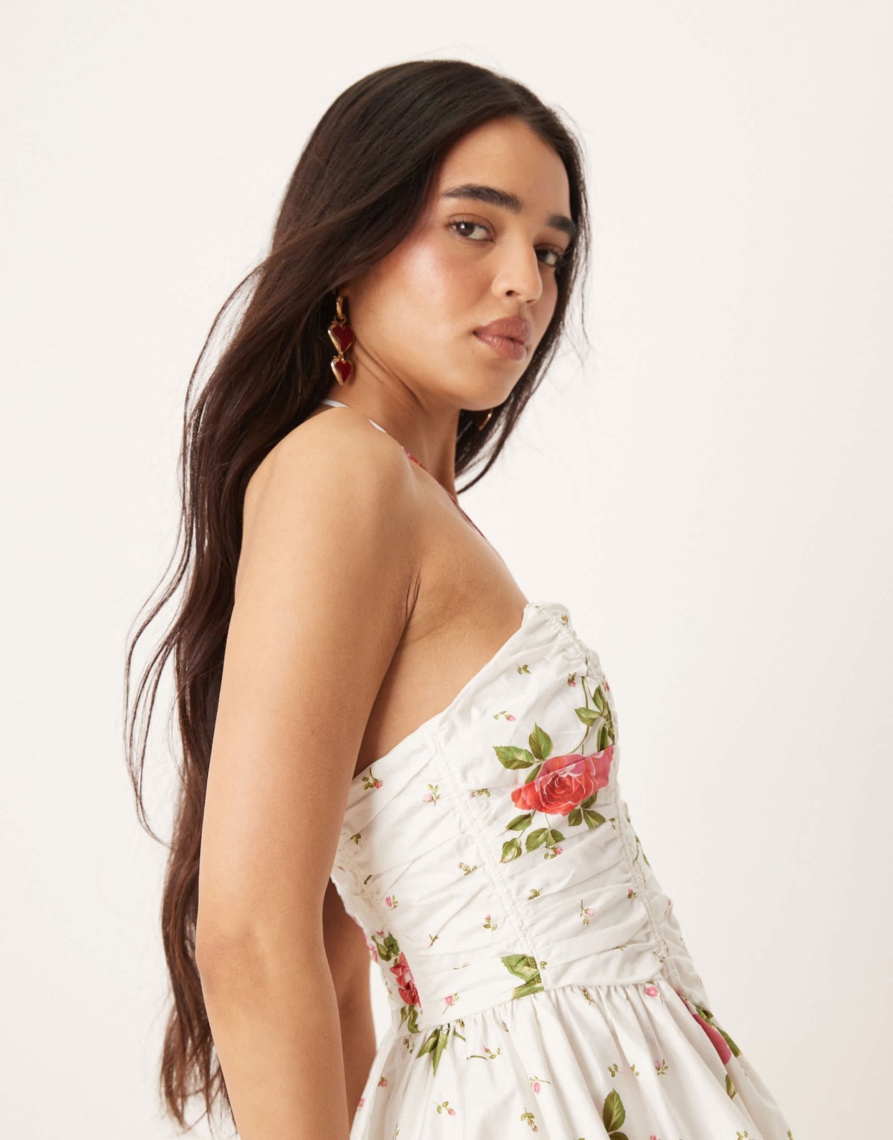 For Love & Lemons Rosebud corset mini dress in white - ASOS Sample Sale